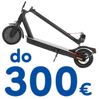 Ilustračný obrázok kategórie Elektrické kolobežky do 300 EUR