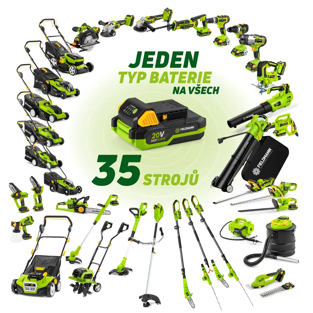 Ilustrační obrázek kategorie AKU program Fieldmann FAST POWER 20 V