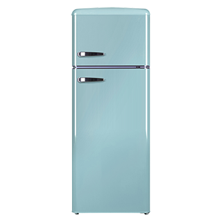 Ilustračný obrázok kategórie Retro chladničky s mrazničkou