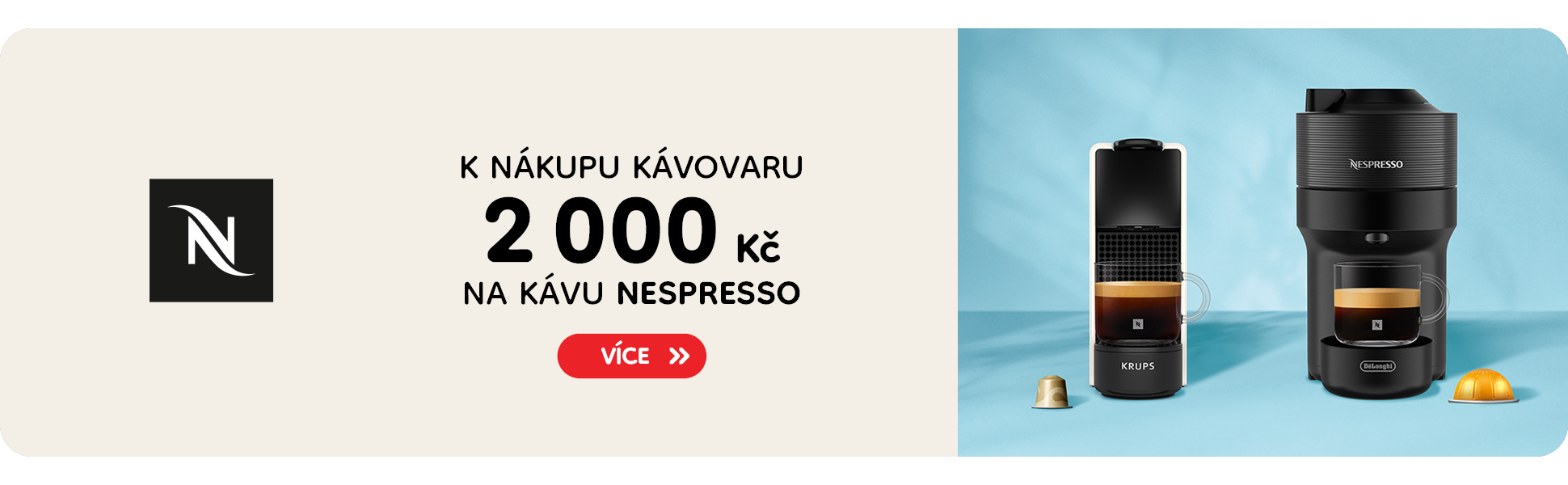 Nespresso - kupon 2 000 Kč na kávu 