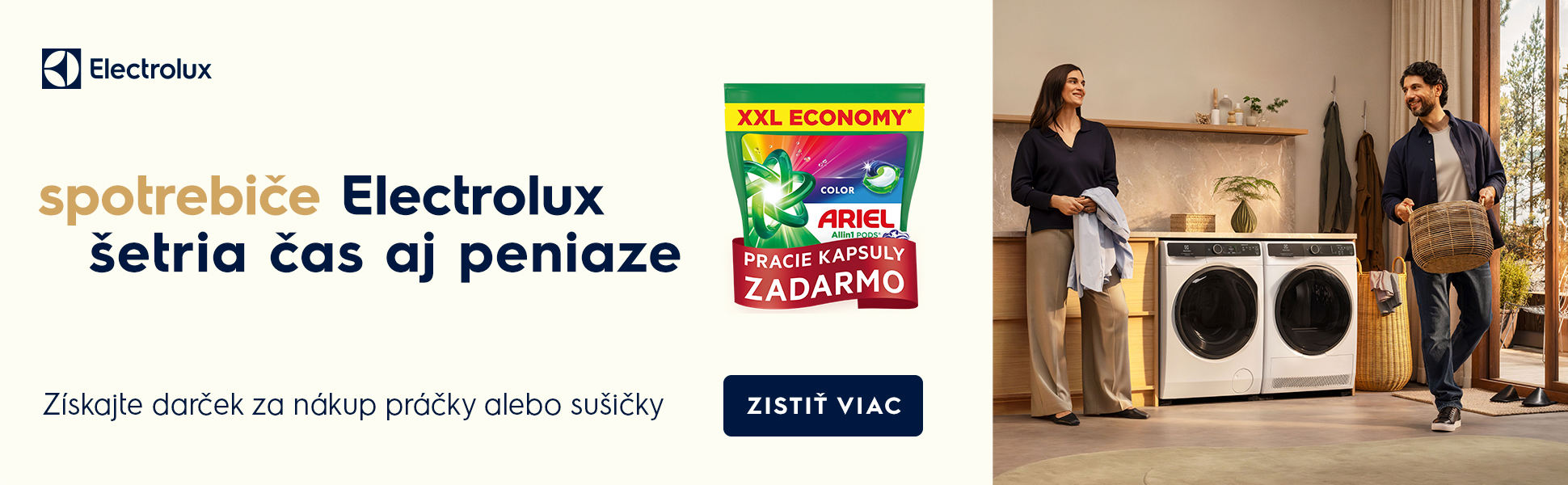 Electrolux - Ariel kapsule darček k nákupu