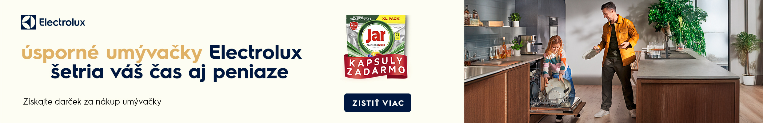 umývačky ELECTROLUX - JAR kapsuly