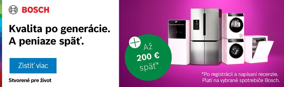 Bosch Cashback Kvalita po generácie