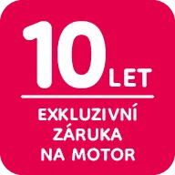 10 let záruka na motor Sencor