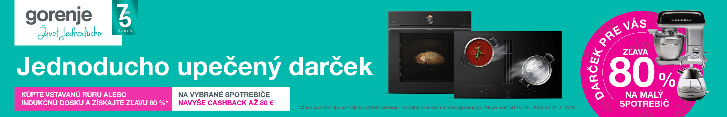 Gorenje CB + 80% na malý spotrebič
