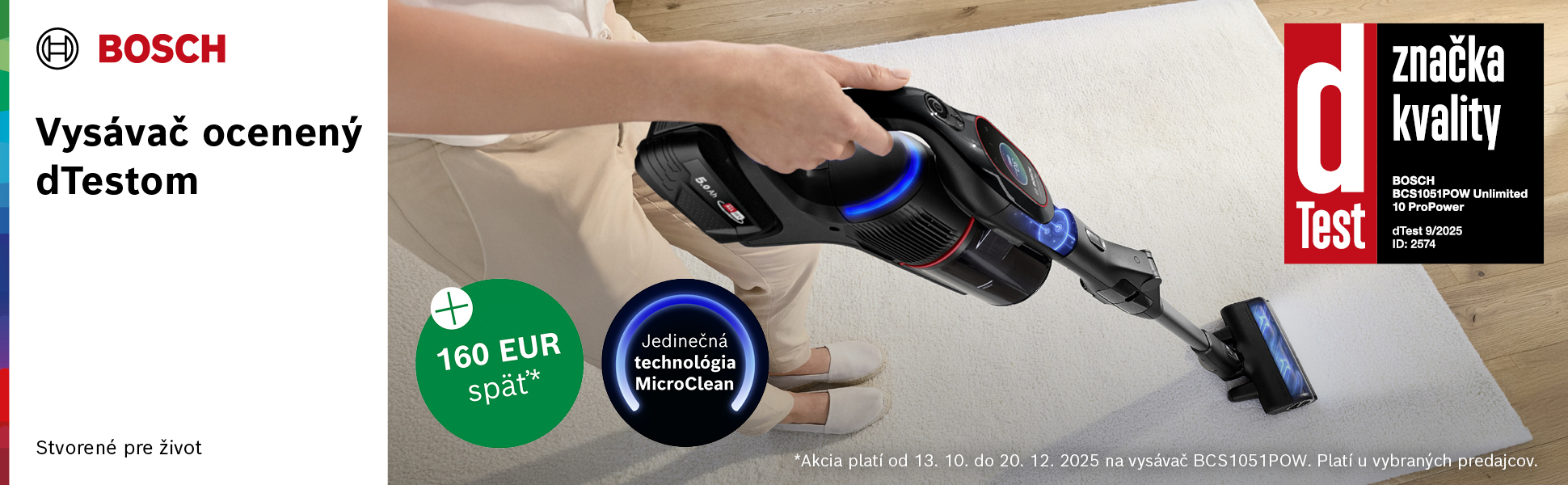 Bosch vysávače CB až 160€ ocenené d Testom