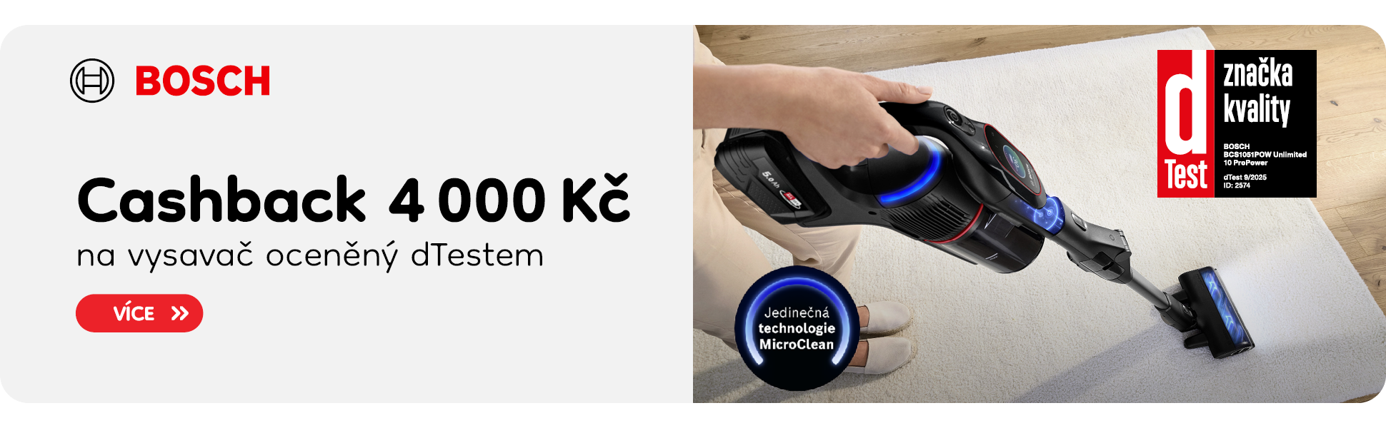 Vaccumcleaner SDA Cashback