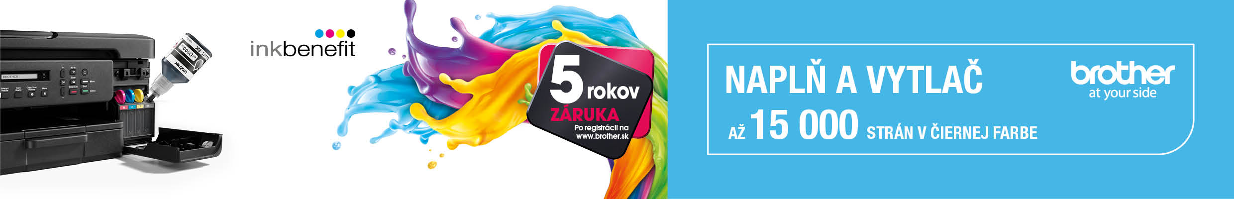 Brother predĺžená záruka 5 rokov // naplň a vytlač