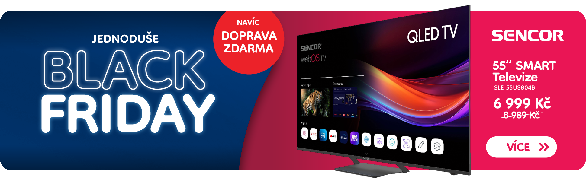 Podlinková kampaň Sencor BF - TV 