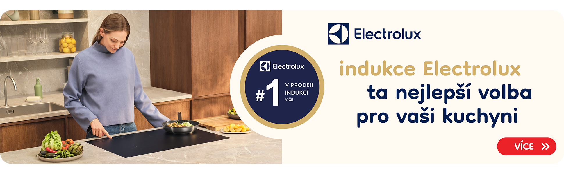 Electrolux #1 v prodeji indukčních varných desek 