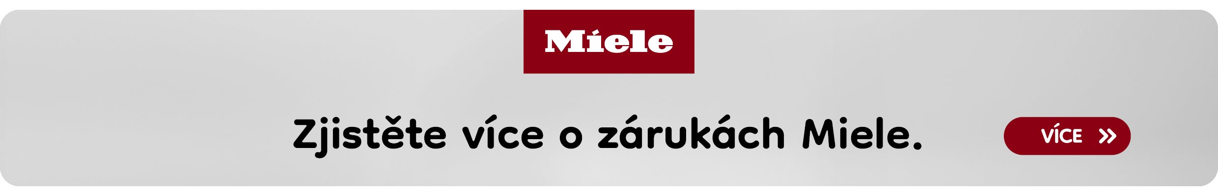 Miele -10 let zaruka na vse, 25 let zaruka na motor