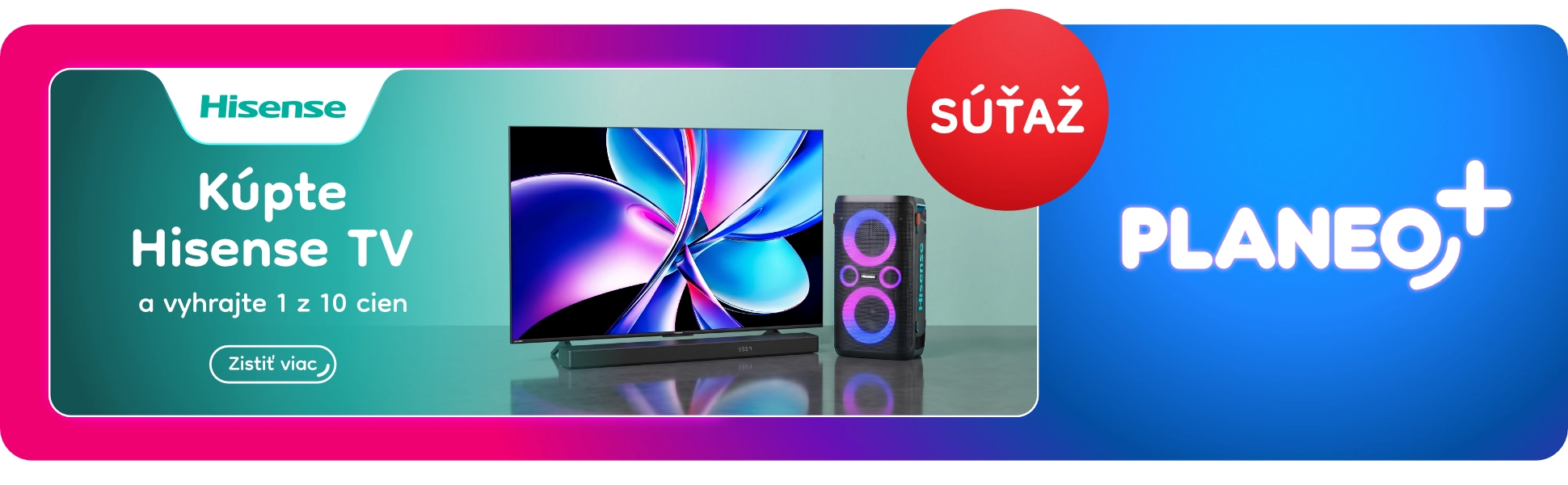 Hisense x Planeo+ súťaž