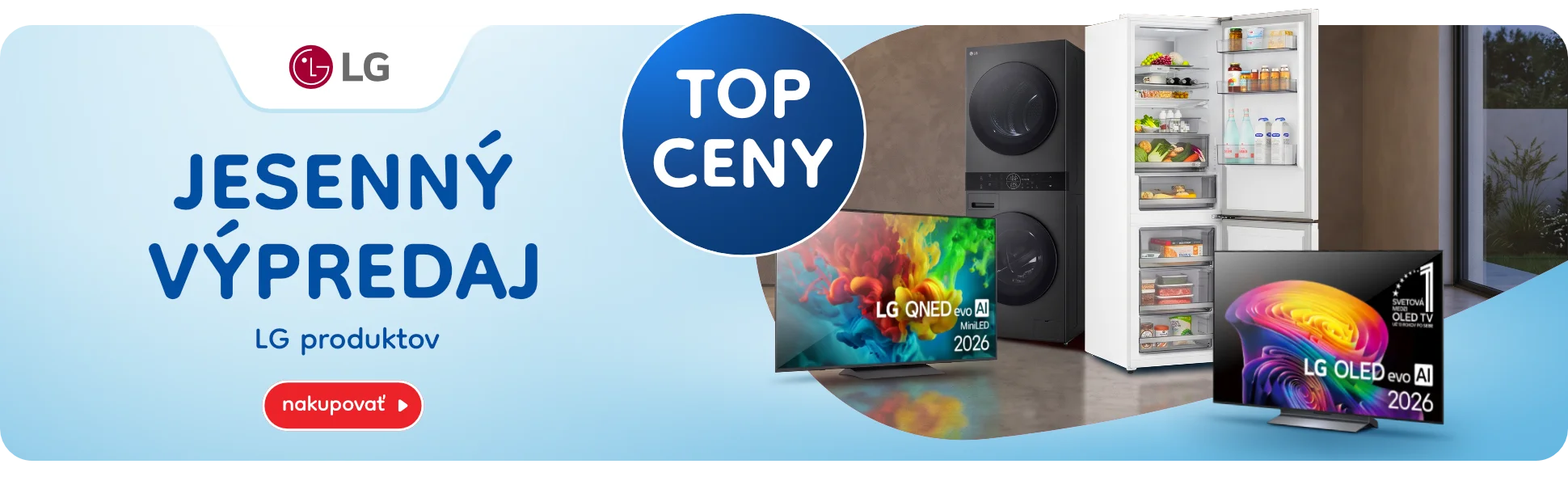 LG jesenný výpredaj
