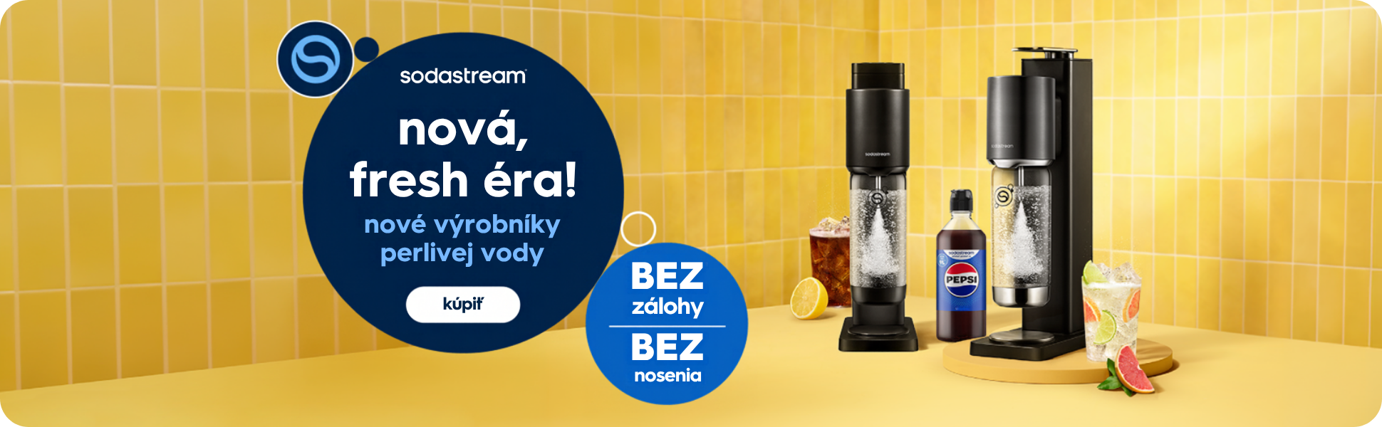 Nové výrobníky SodaStream Fresh a Classic
