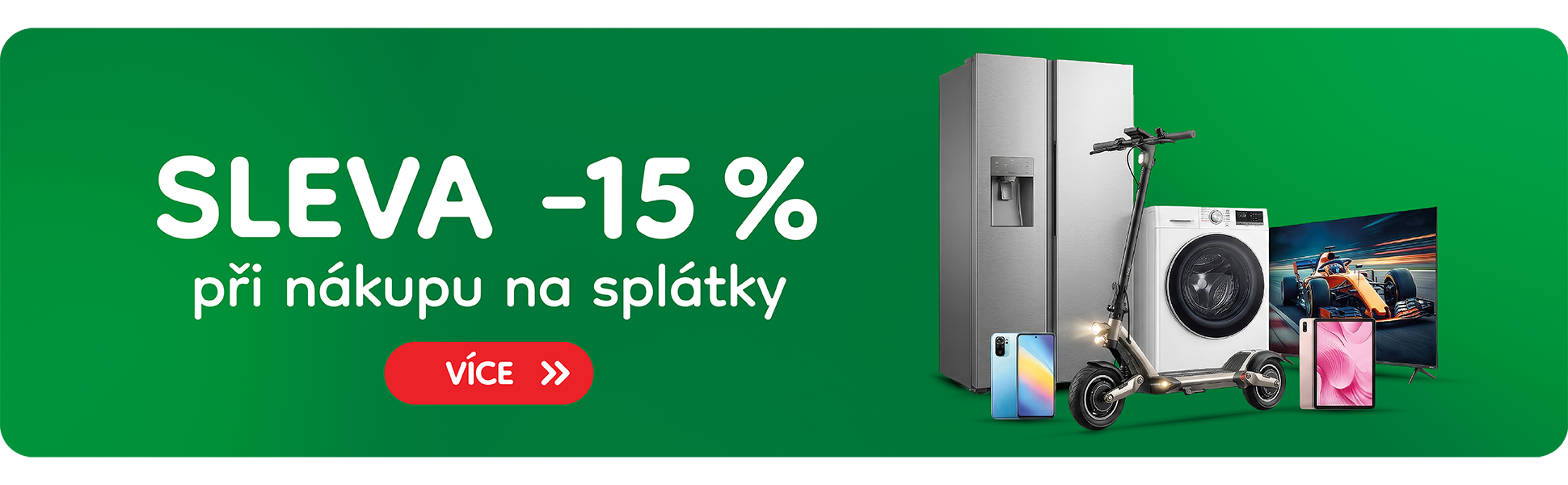 SLEVA -15% NA SPLÁTKY