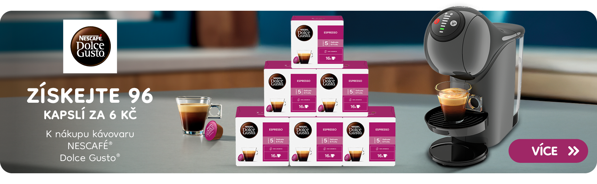 DolceGusto - Široký výběr kávových specialit + kapsle