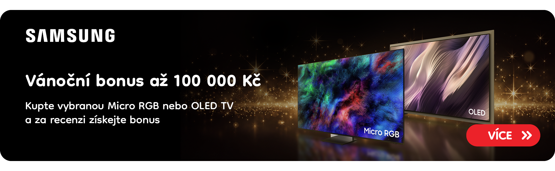 Samsung CE Velké úhlopříčky cashback 