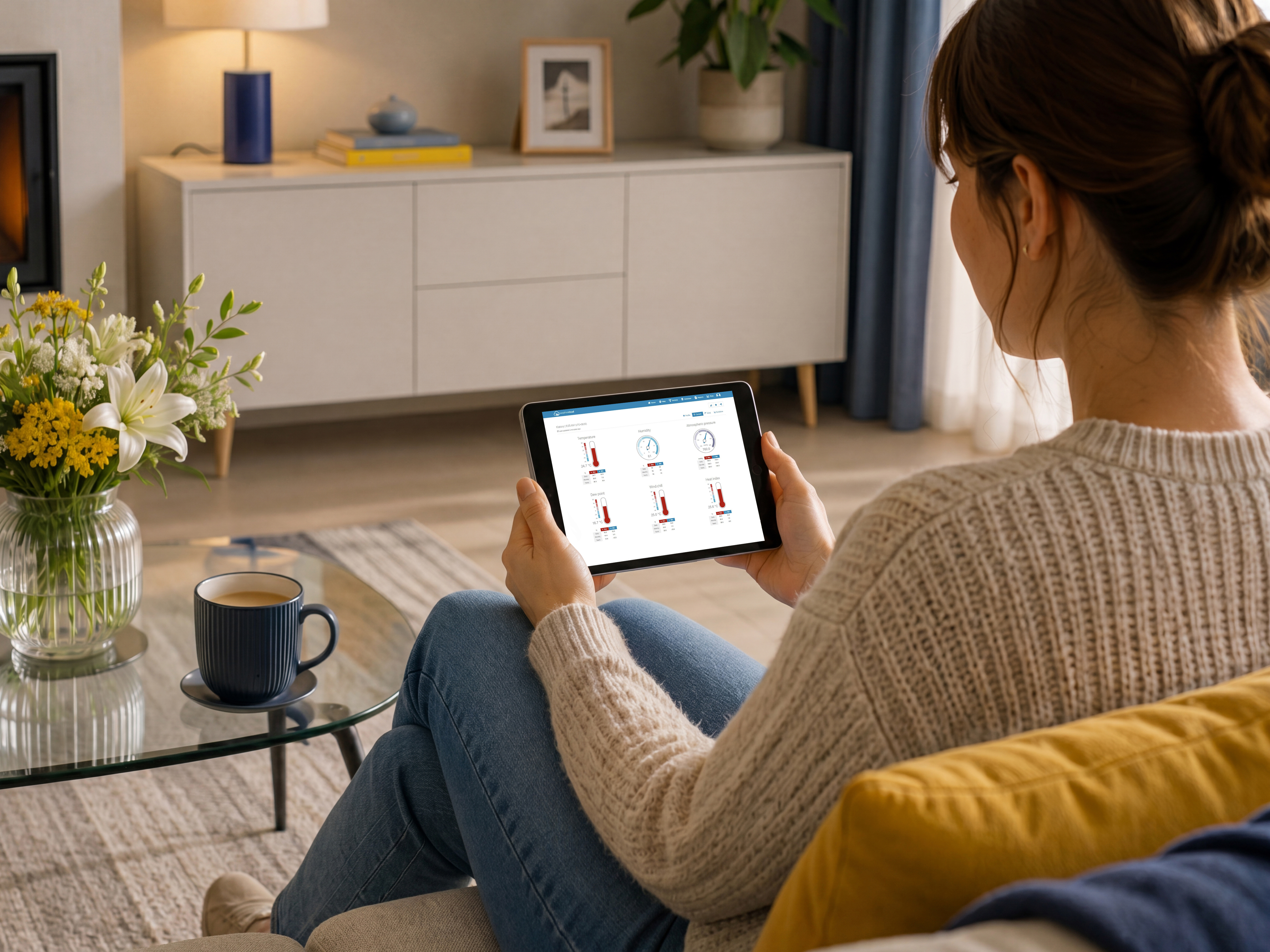 Sencor SWS 12500 WiFi wifi meteorológiai állomás 7 az 1-ben érzékelővel