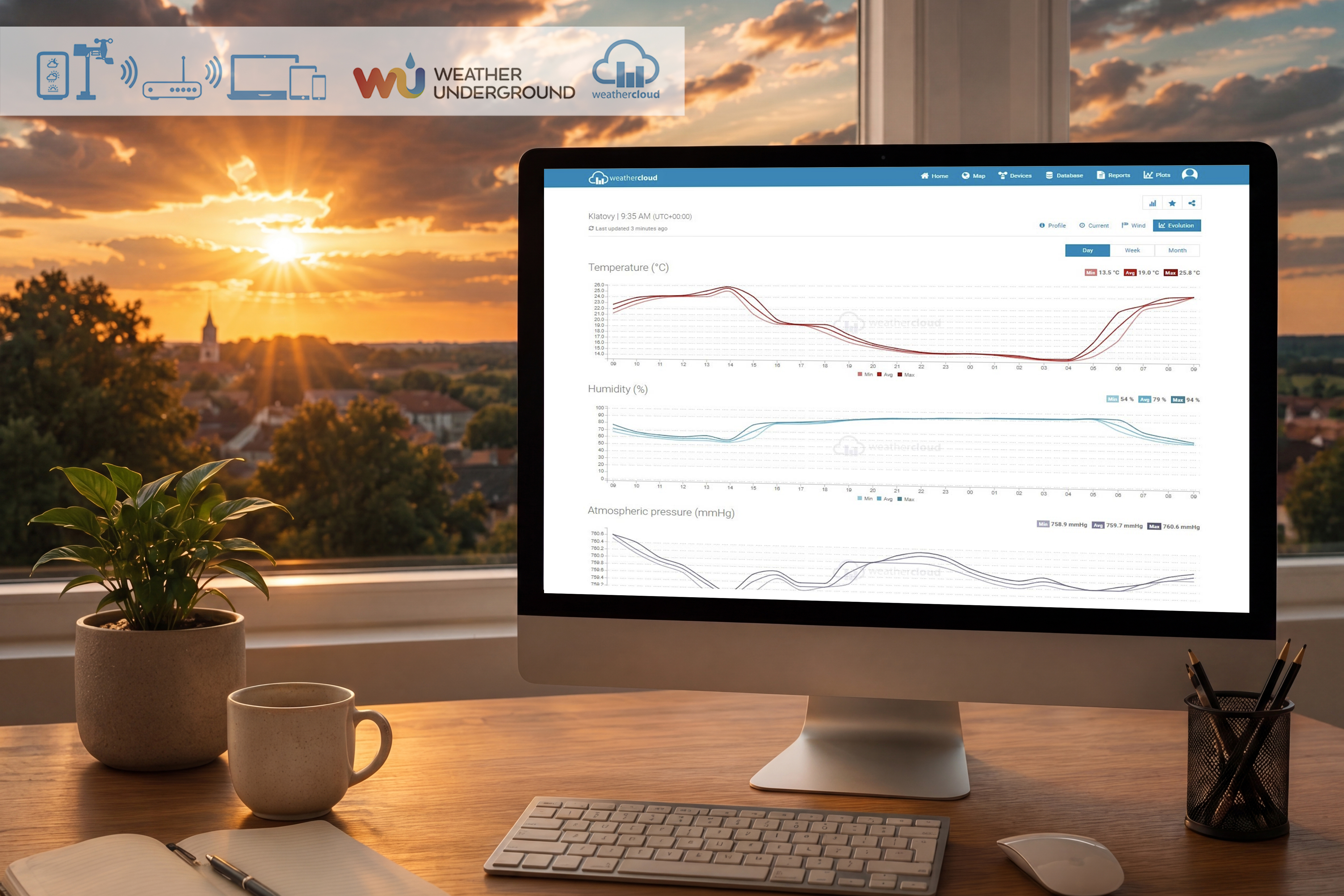 Sencor SWS 12500 WiFi wifi weather station with 7-in-1 sensor