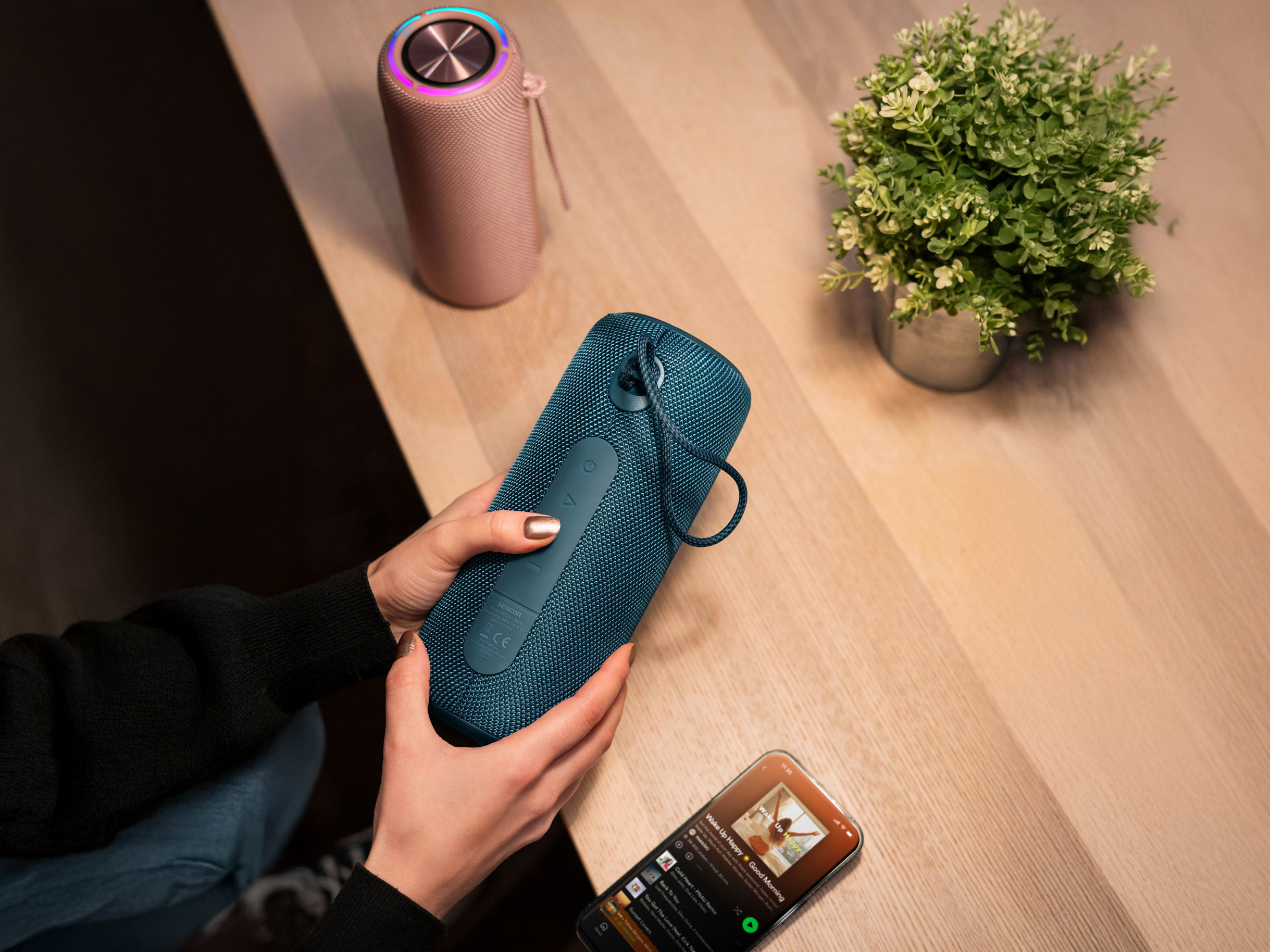 Sencor wodoodporny głośnik bluetooth z tws SIRIUS 2 Maxi Navy
