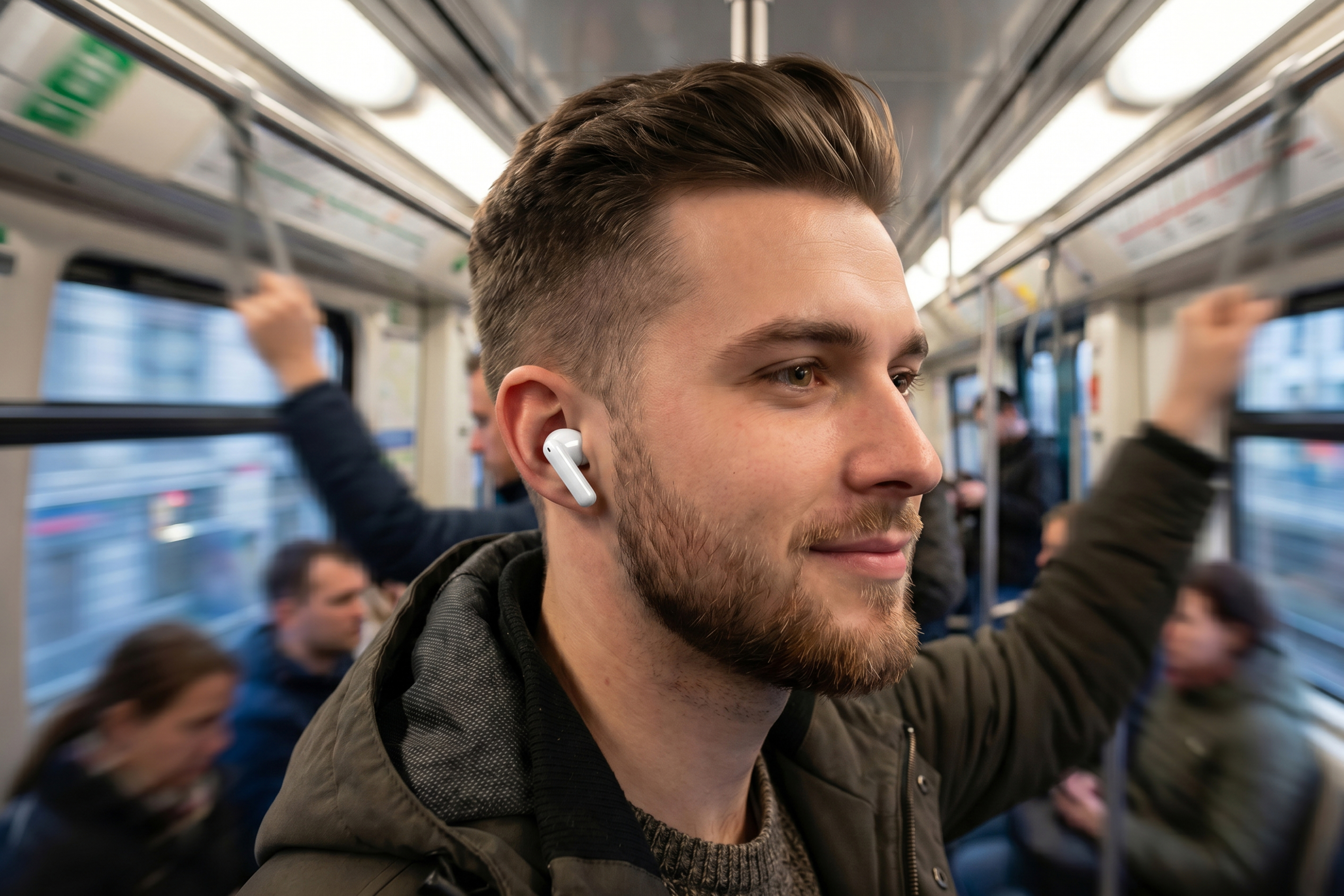 Sencor bezdrôtové slúchadlá do uší s anc SEP MELLOW WHITE
