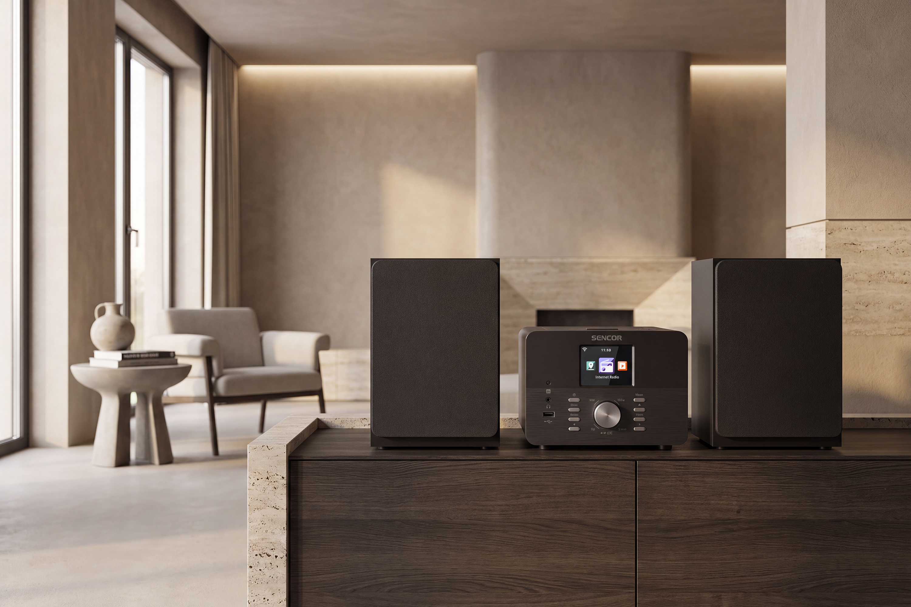 Sencor SMC 5100WDB mikro hi-fi rendszer