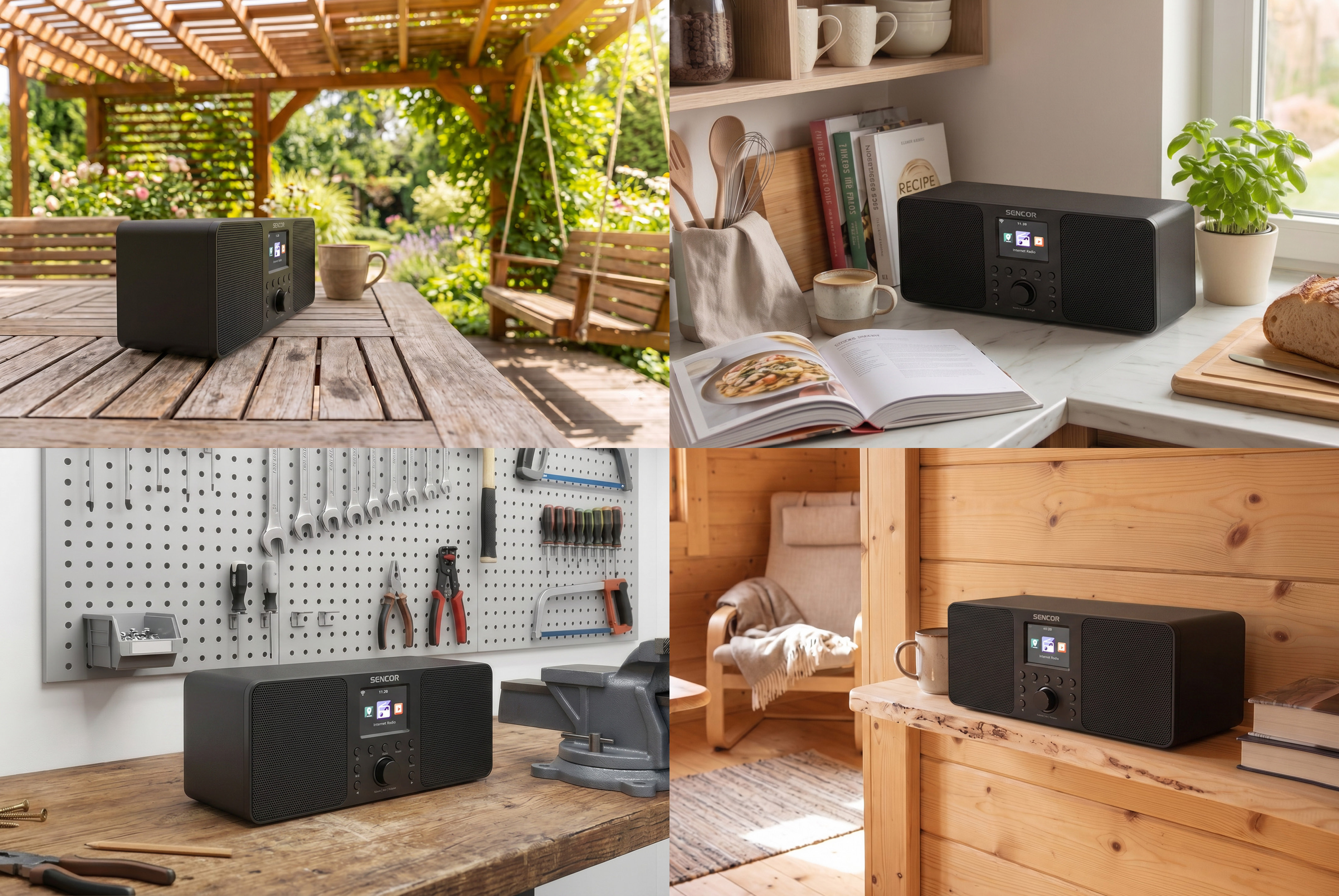 Sencor internetové rádio s wifi s dab+ a fm SIR 6100WDB