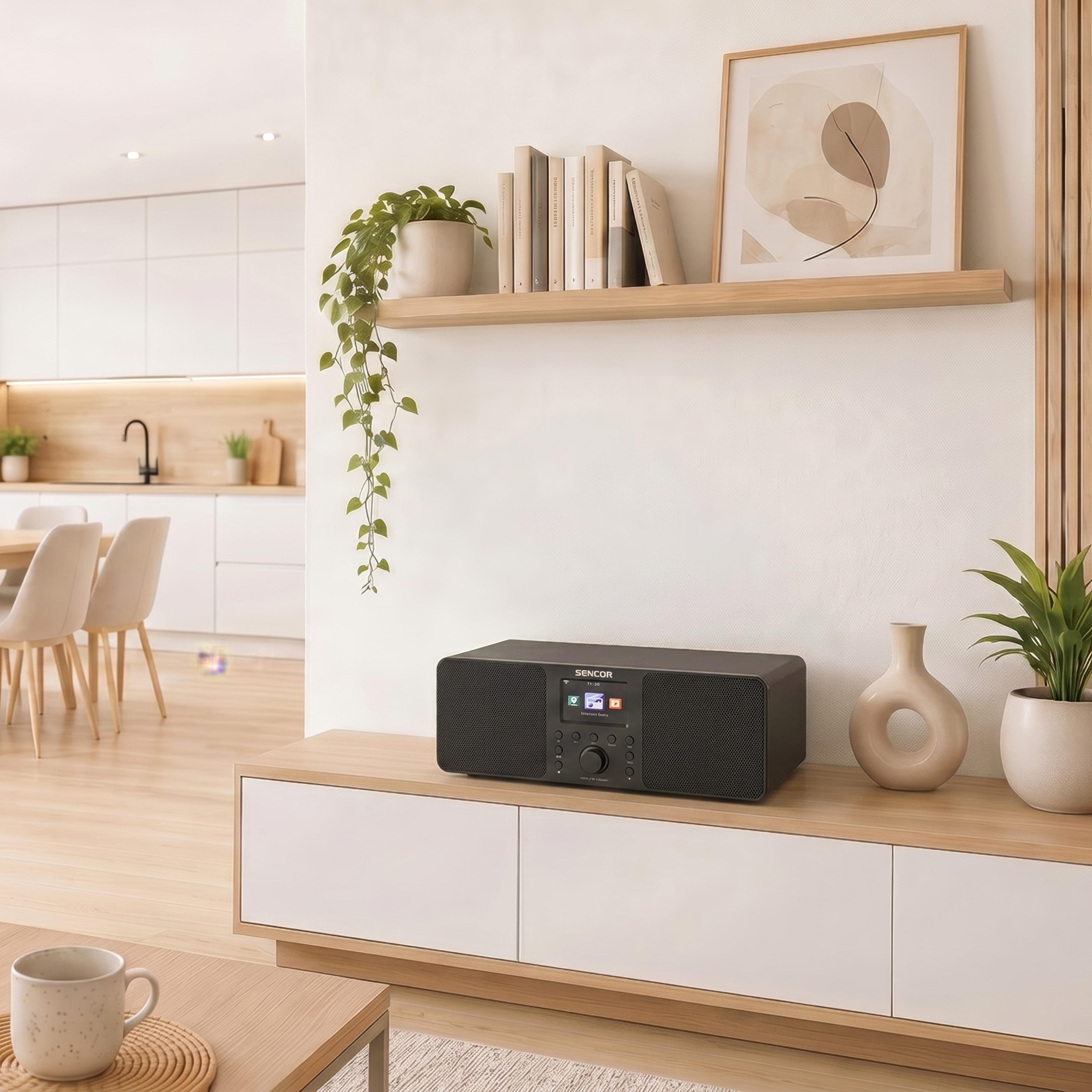Sencor internetové rádio s wifi s dab+ a fm SIR 6100WDB