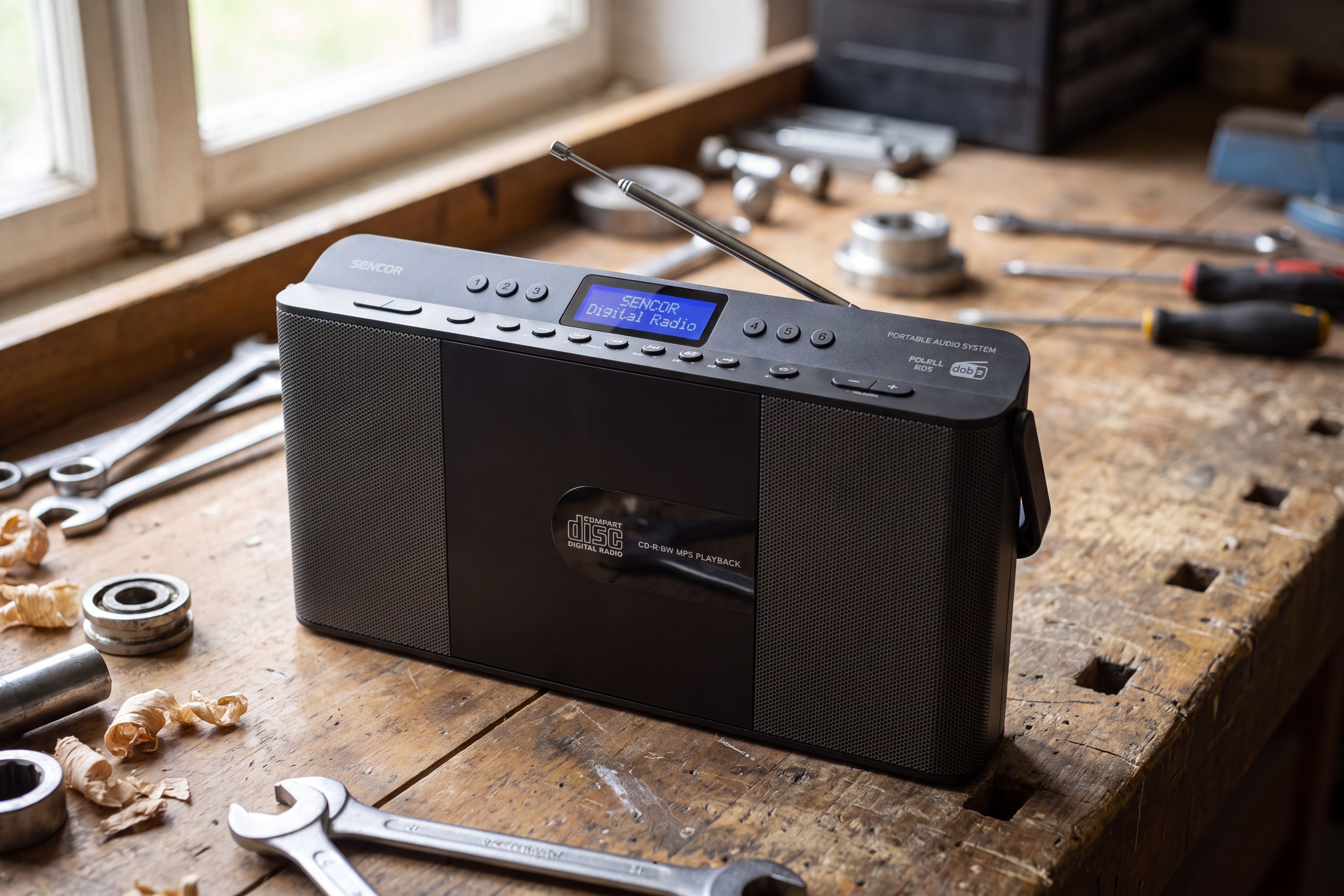 Sencor radioodtwarzacz z cd, dab+ i bluetooth SPT 7500DB