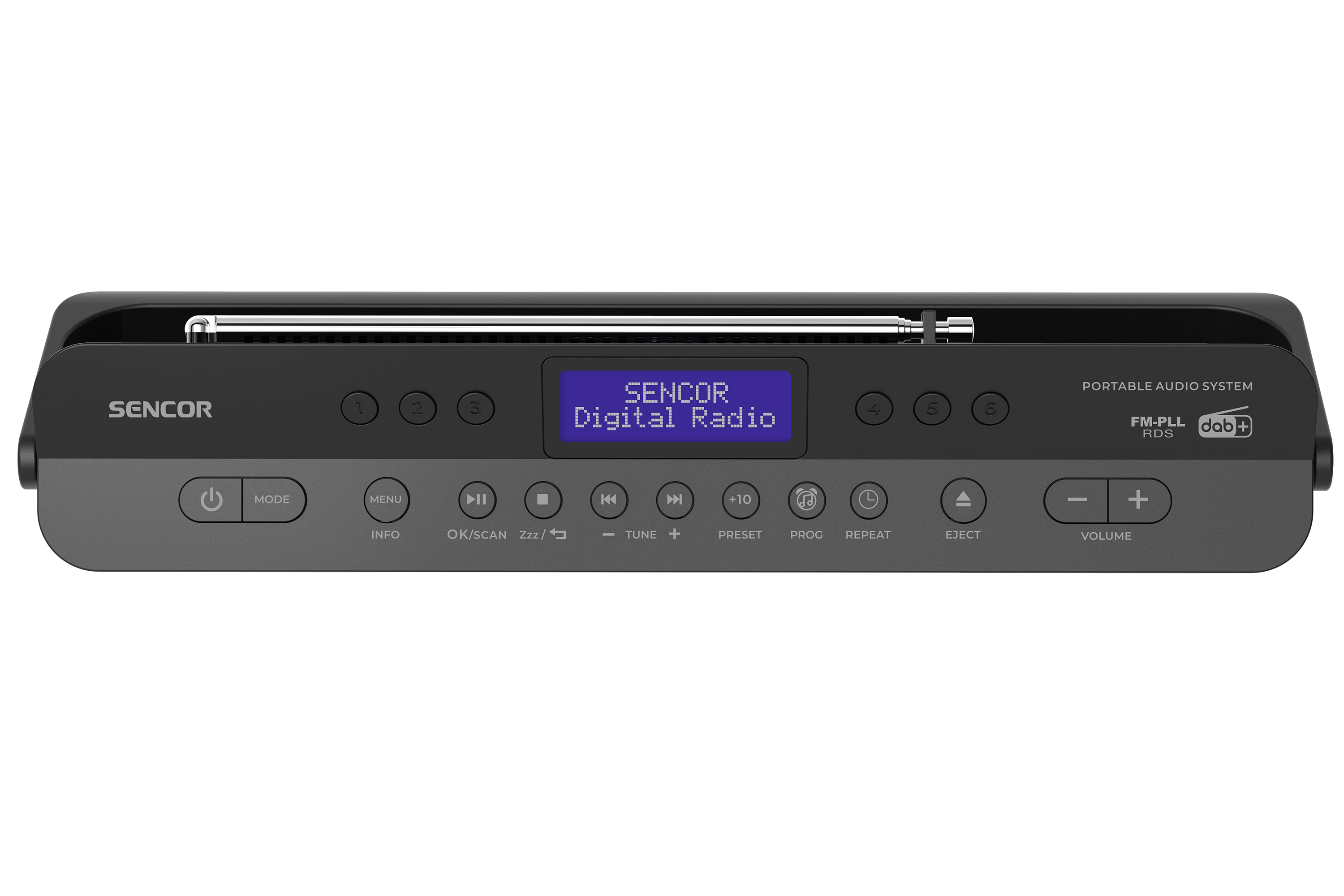 Sencor radioodtwarzacz z cd, dab+ i bluetooth SPT 7500DB