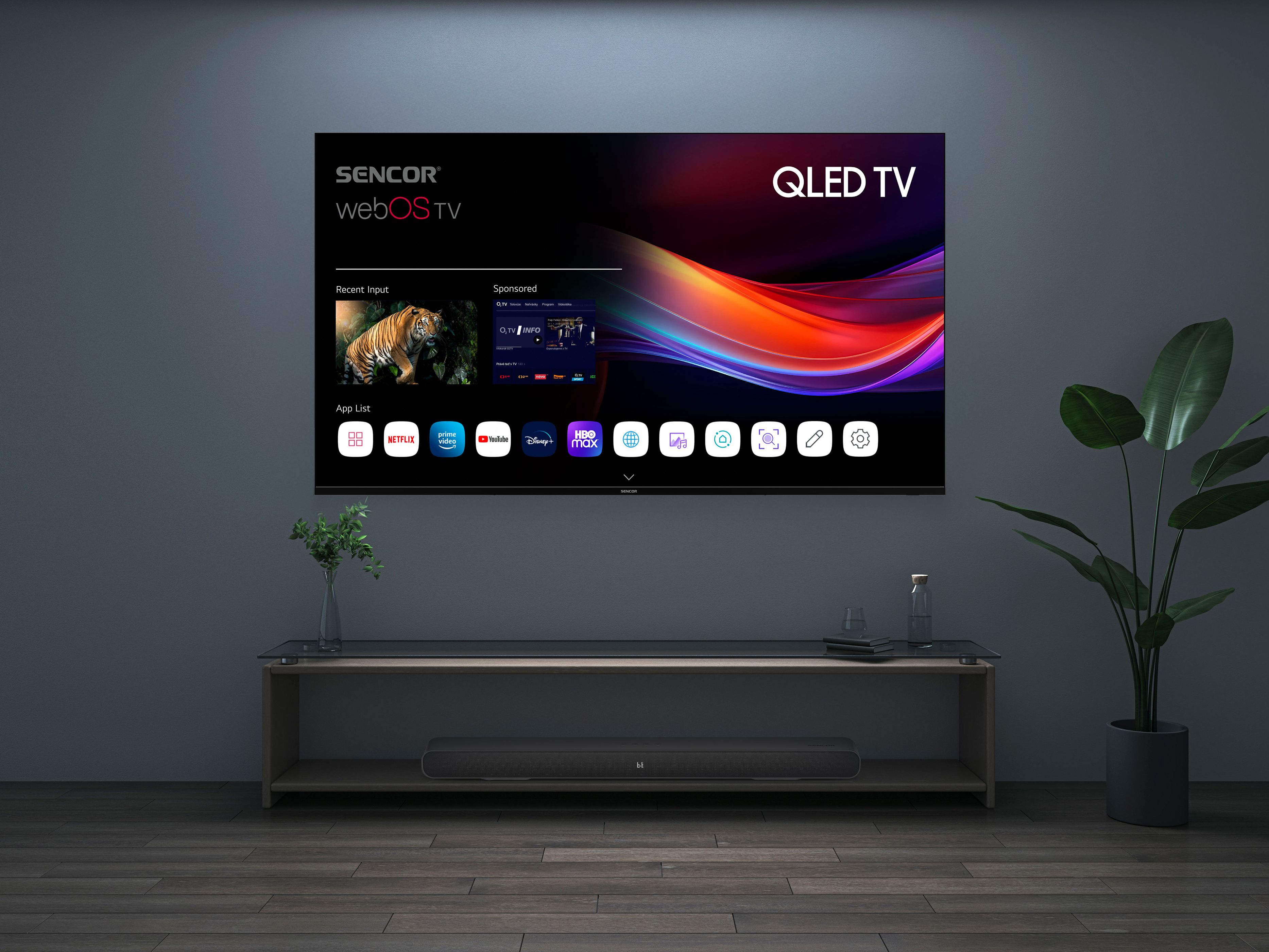 Sencor SSB 4460BS soundbar with surround sound and subwoofers