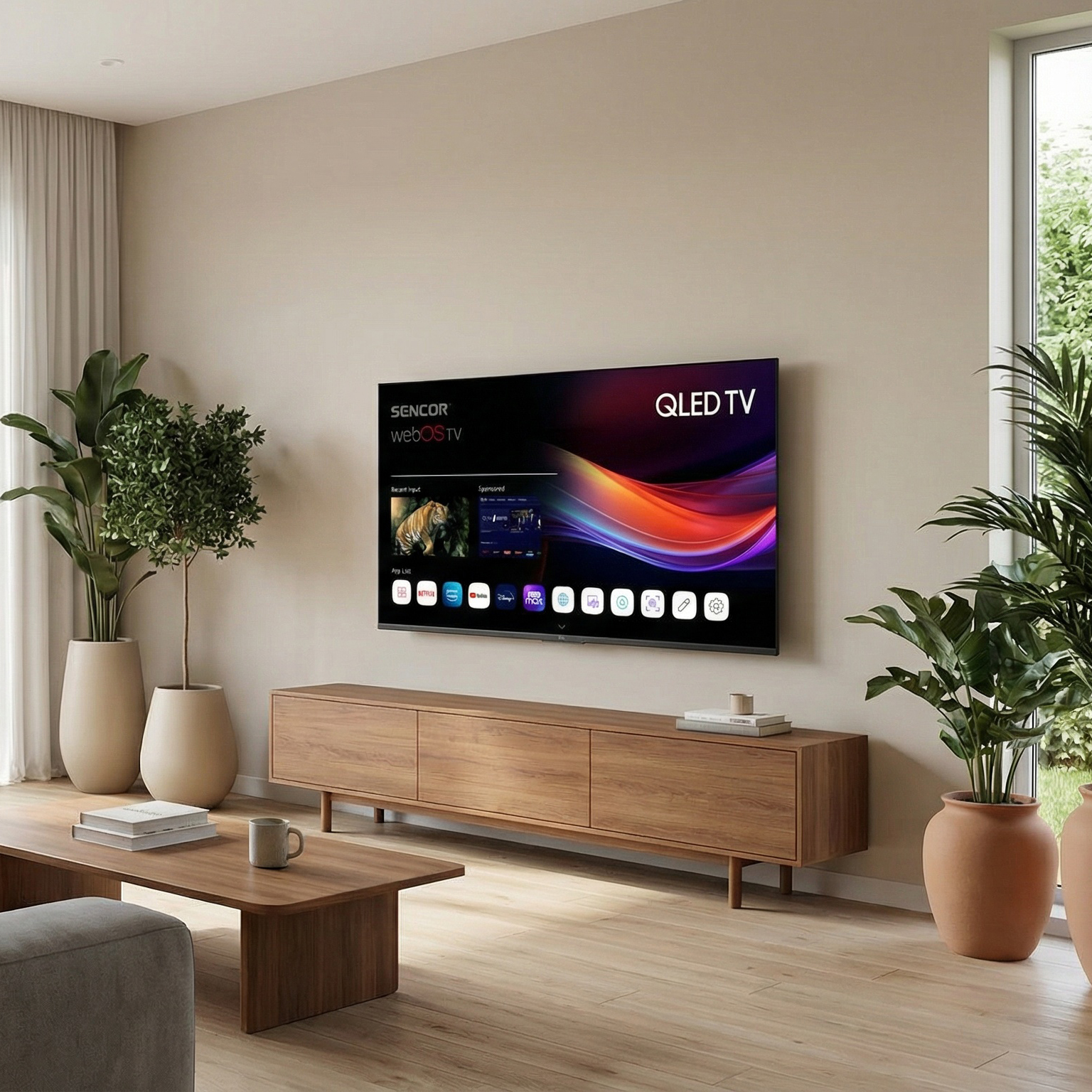 Sencor SLE 43Q871B qled okostelevízió webos rendszerrel