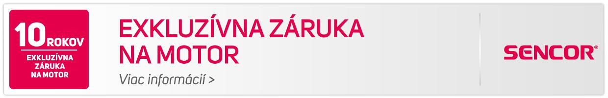 Sencor záruka 10 rokov na motor-detail