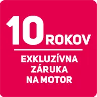 Sencor záruka 10 rokov na motor - sticker