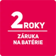 Sencor 2 roky záruka batérie- sticker