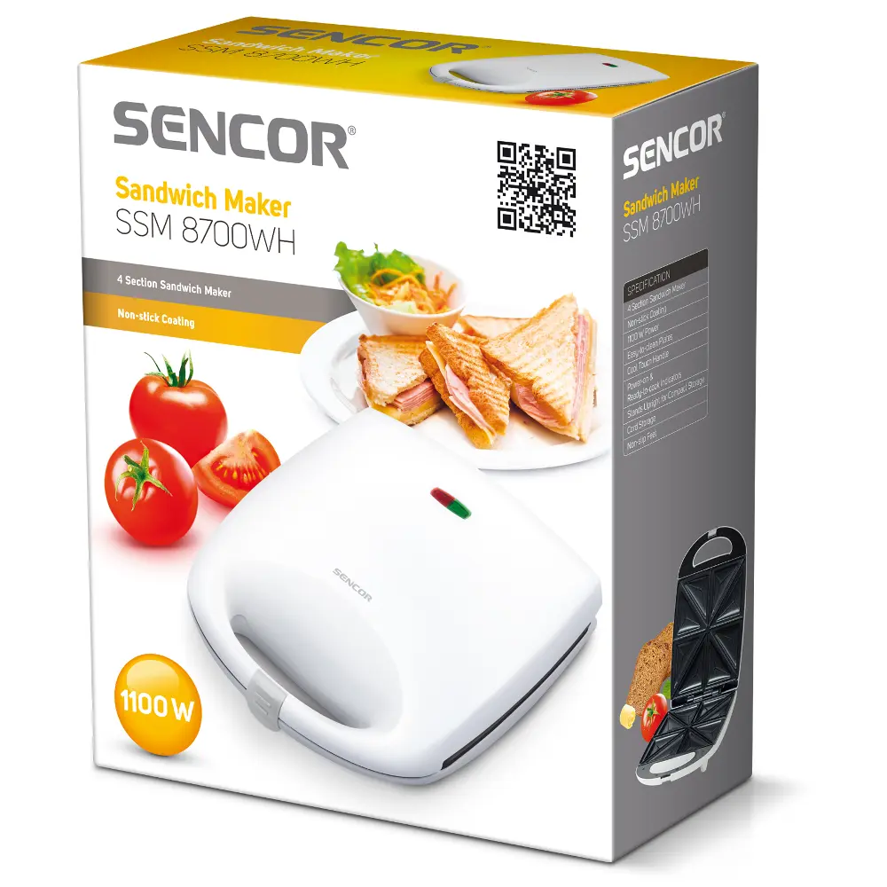 Opiekacz do kanapek Sencor SSM 8700WH