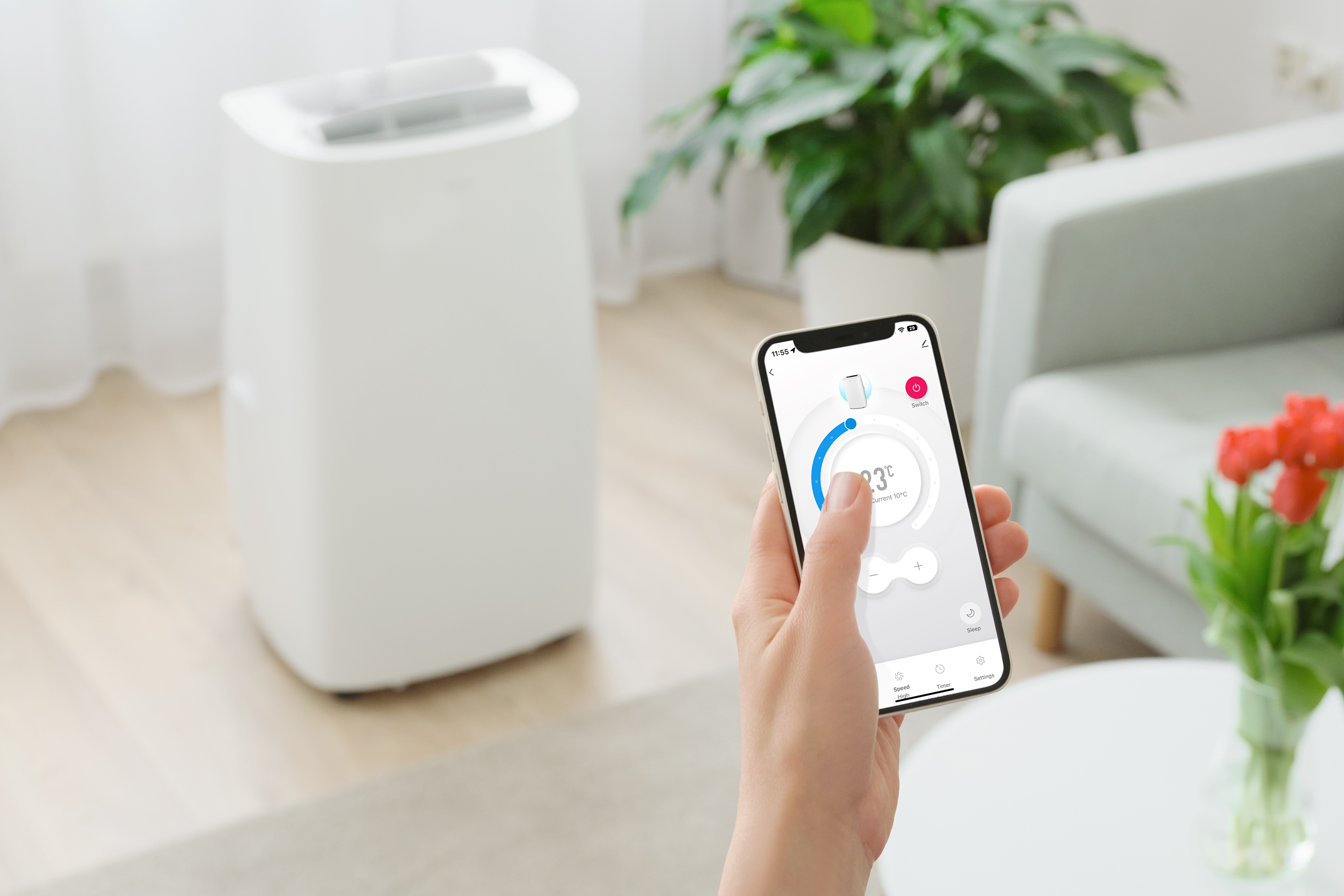 Sencor mobilny klimatyzator z wi-fi i programatorem czasowym SAC MT1603C
