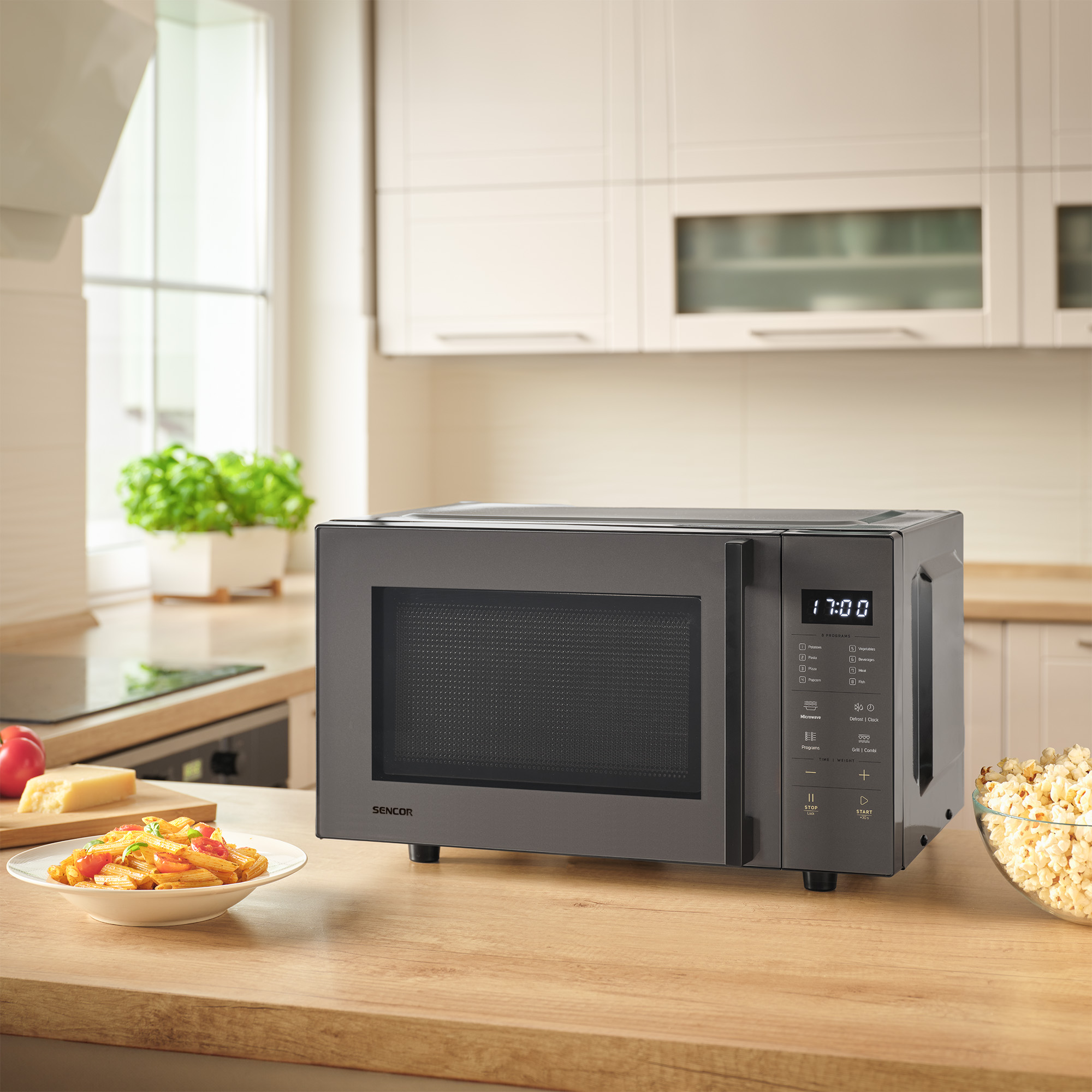 Sencor flatbed mikrovlnná trouba s grilem SMW 7123BK