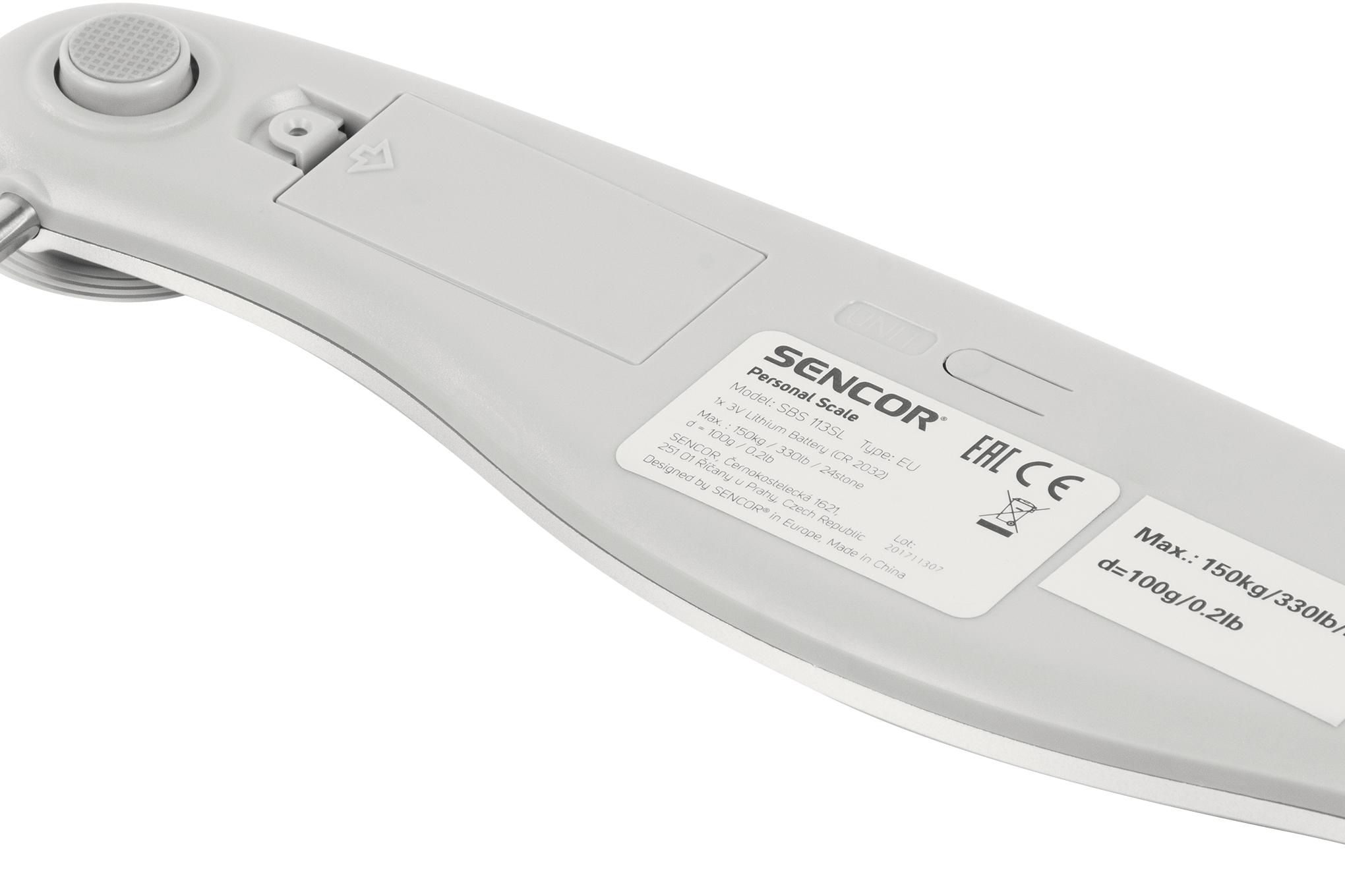 Sencor SBS 113SL digital bathroom scale made of tempered glass