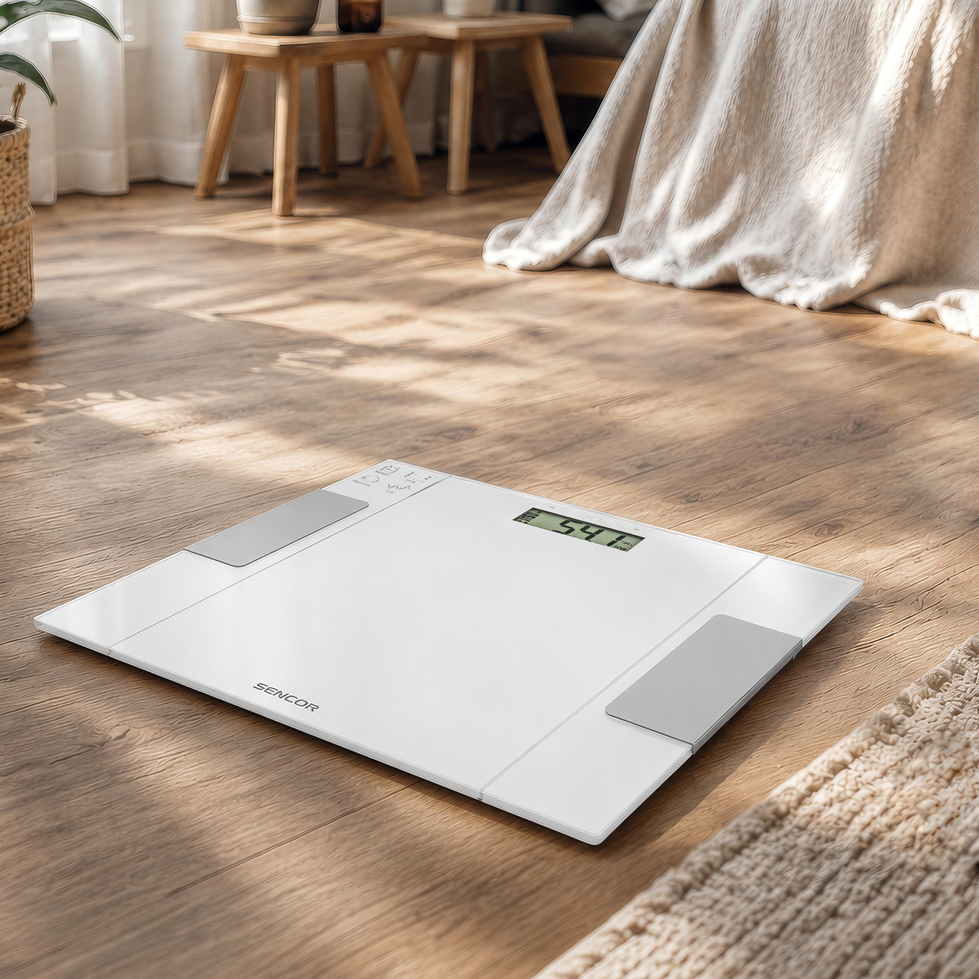 Sencor cyfrowa waga łazienkowa z pomiarem bmi SBS 5051WH
