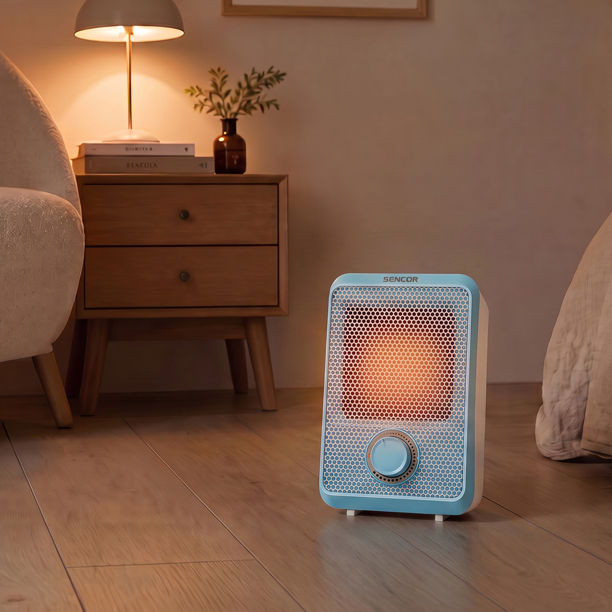 Sencor mały termowentylator 600 w SFH 6020BL