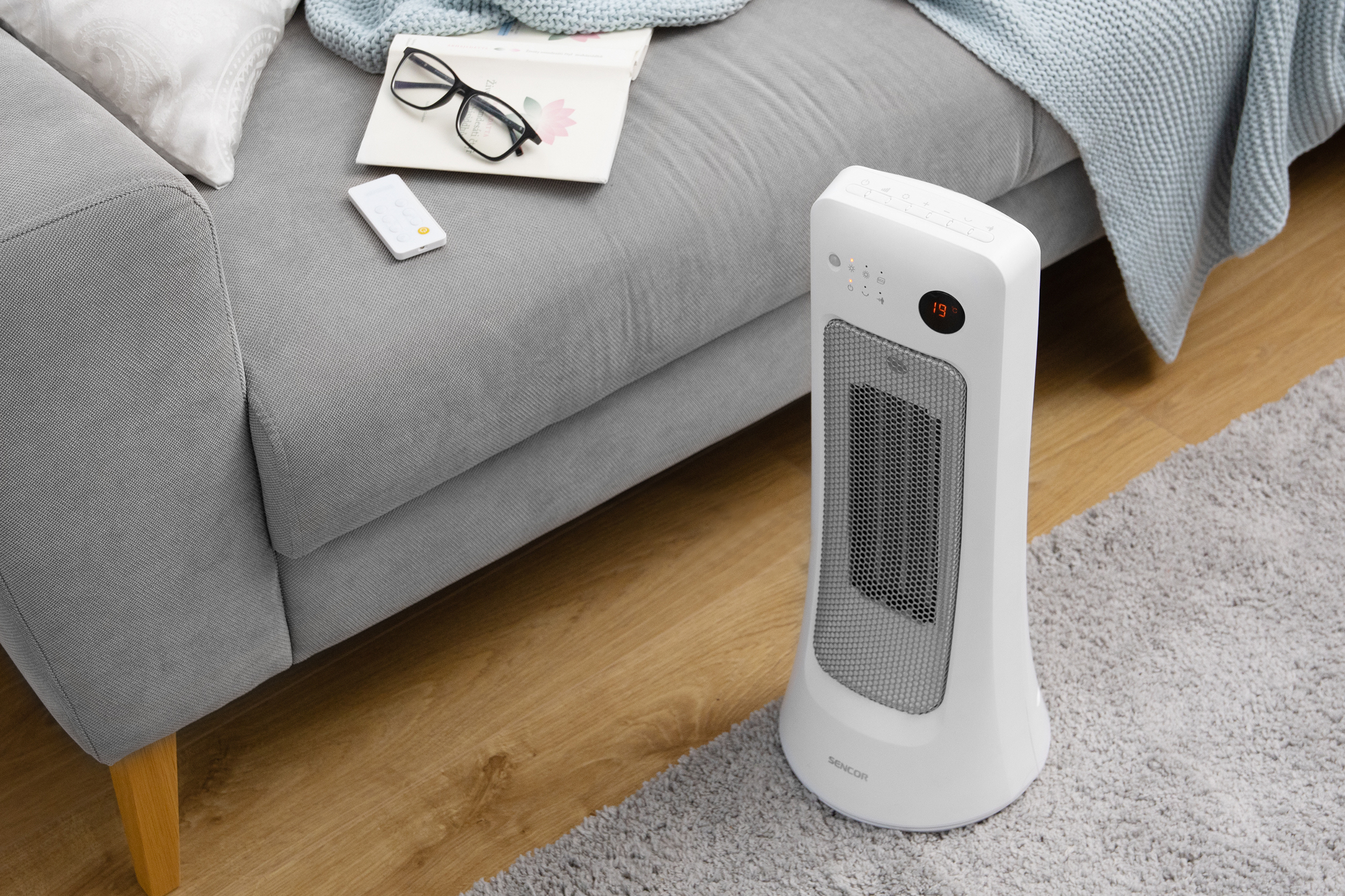 Sencor termowentylator ceramiczny z czujnikiem body sensor SFH 8019WH