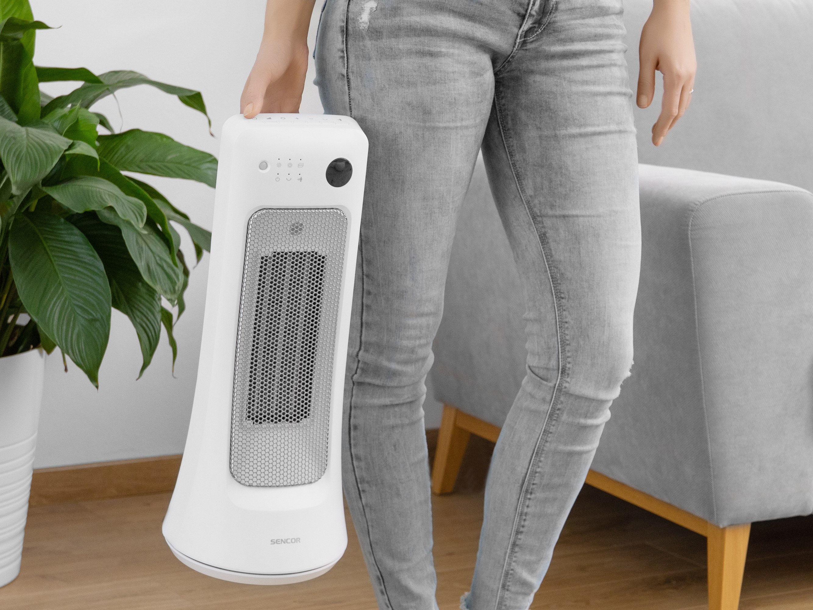 Sencor termowentylator ceramiczny z czujnikiem body sensor SFH 8019WH