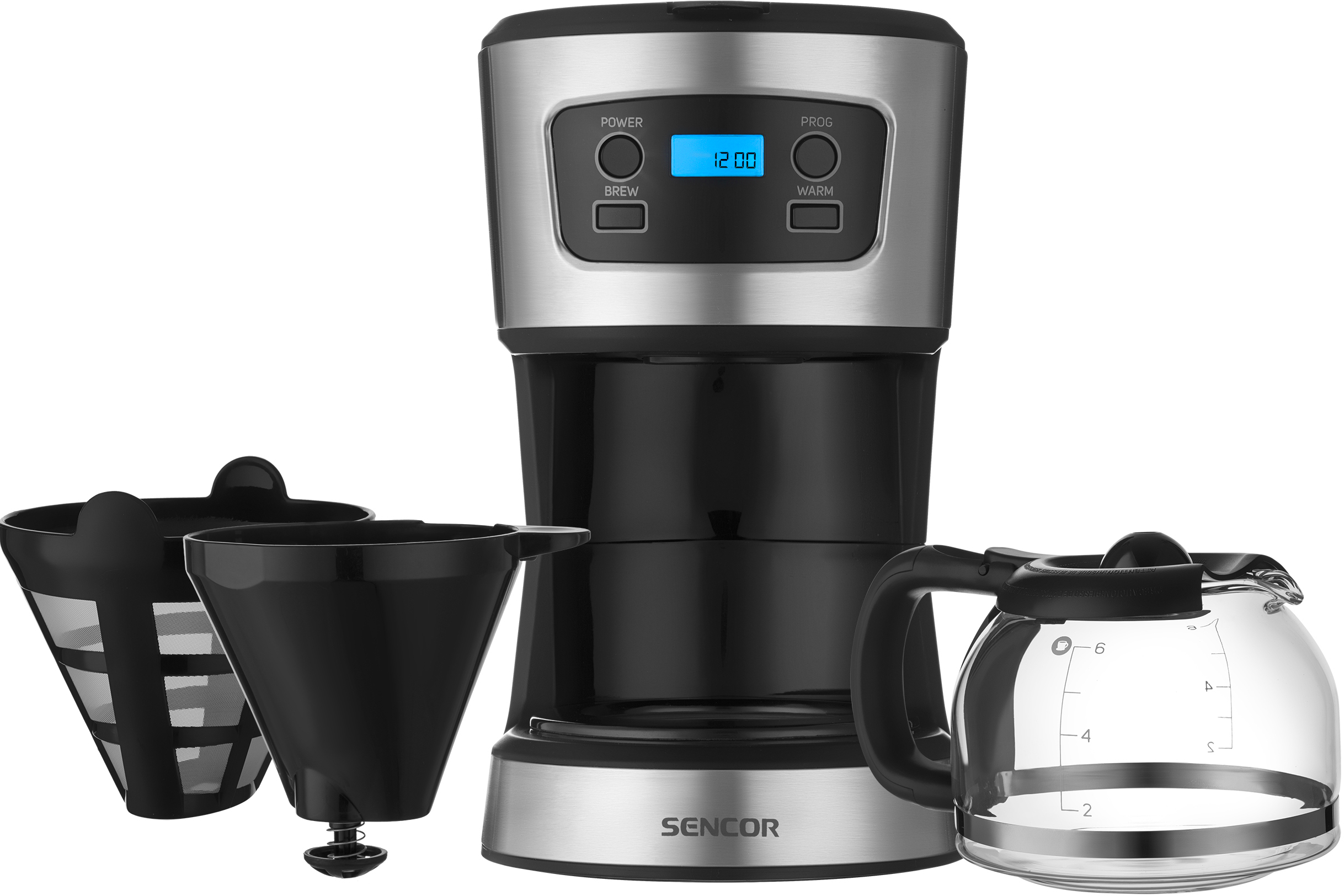 Sencor SCE 3700BK filteres kávéfőző, a csomag tartalma