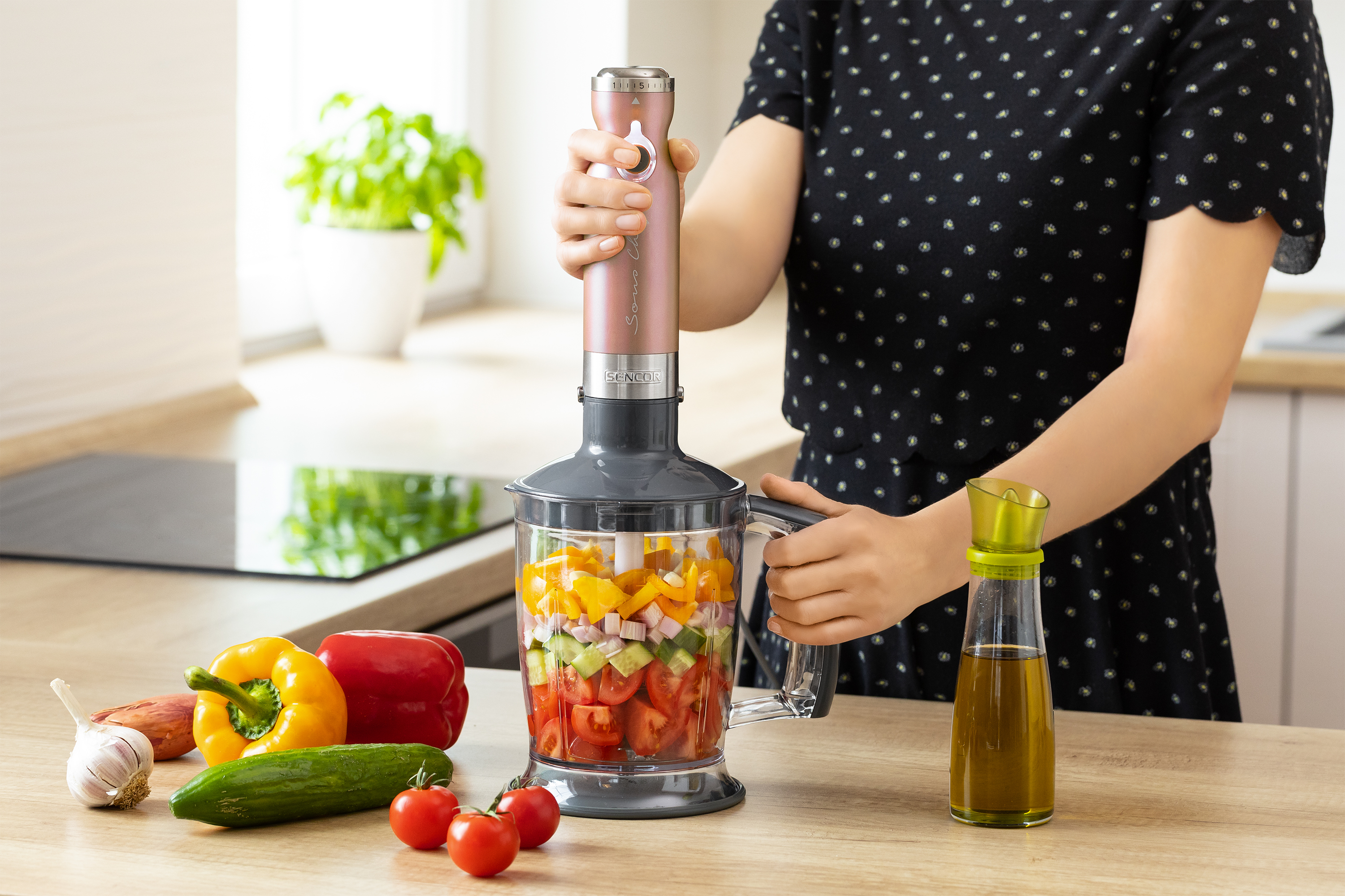 Sencor blender ręczny z 20 poziomami prędkości SHB 5605RS-EUE3