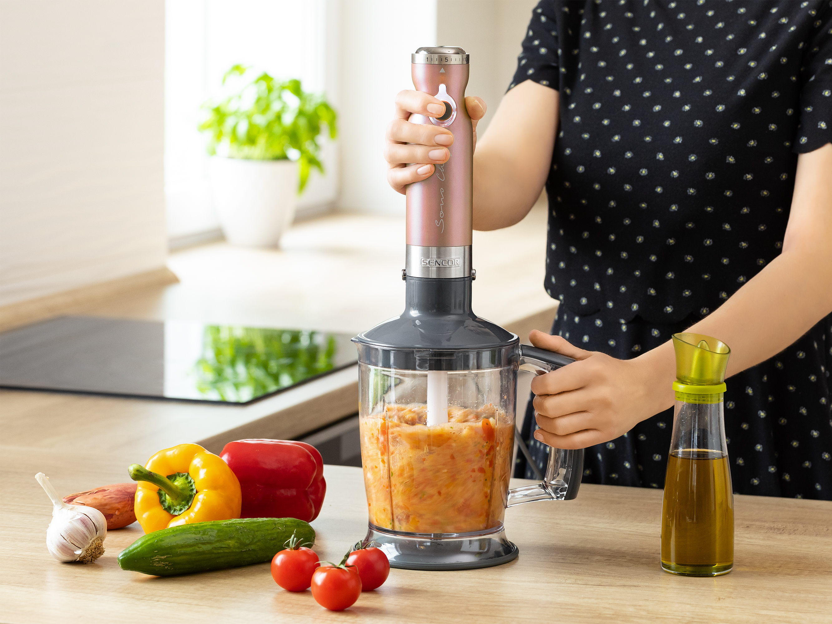 Sencor blender ręczny z 20 poziomami prędkości SHB 5605RS-EUE3