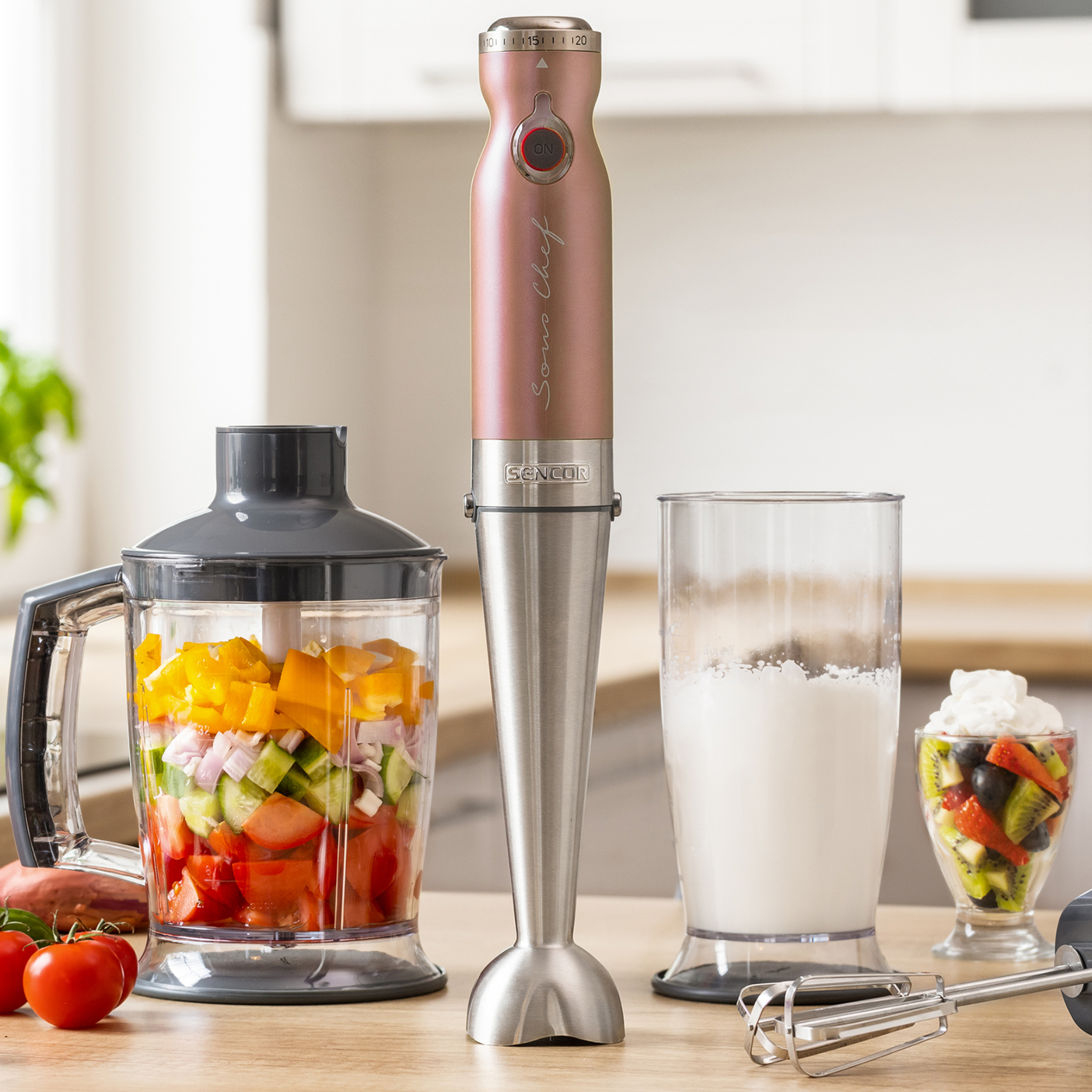 Sencor blender ręczny z 20 poziomami prędkości SHB 5605RS-EUE3
