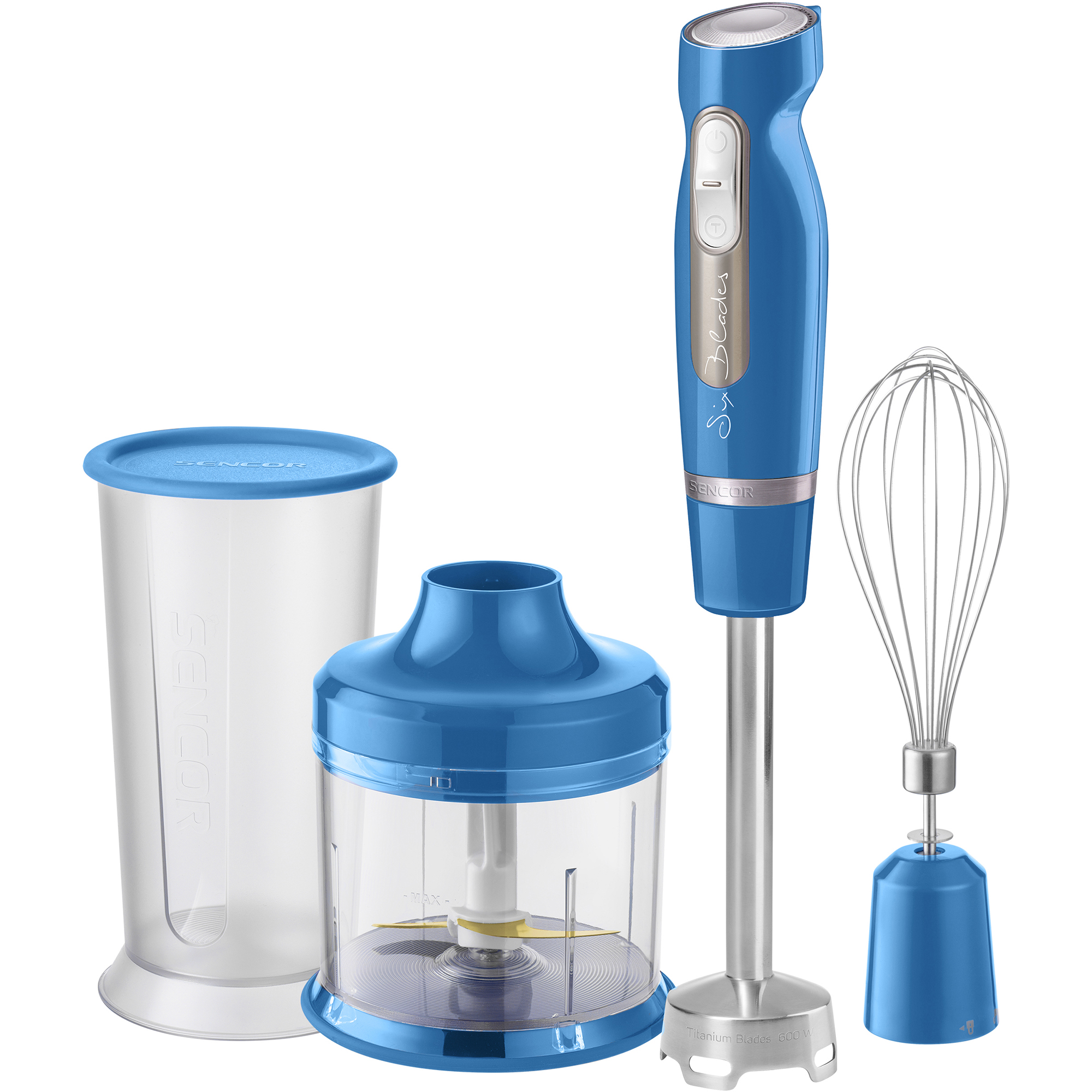 Sencor blender ręczny SHB 4462BL-EUE3, zawartość opakowania