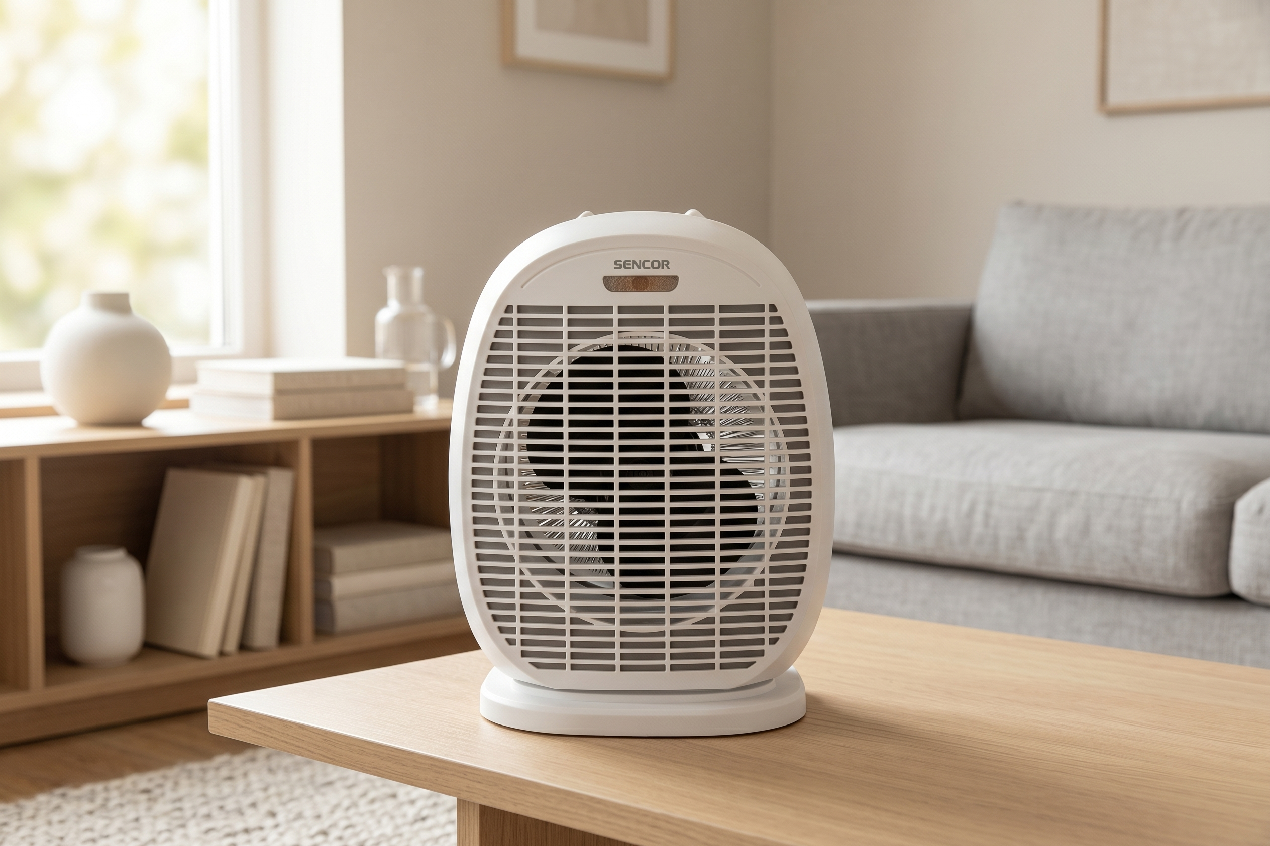 Sencor biały termowentylator z funkcją oscylacji SFH 7057WH