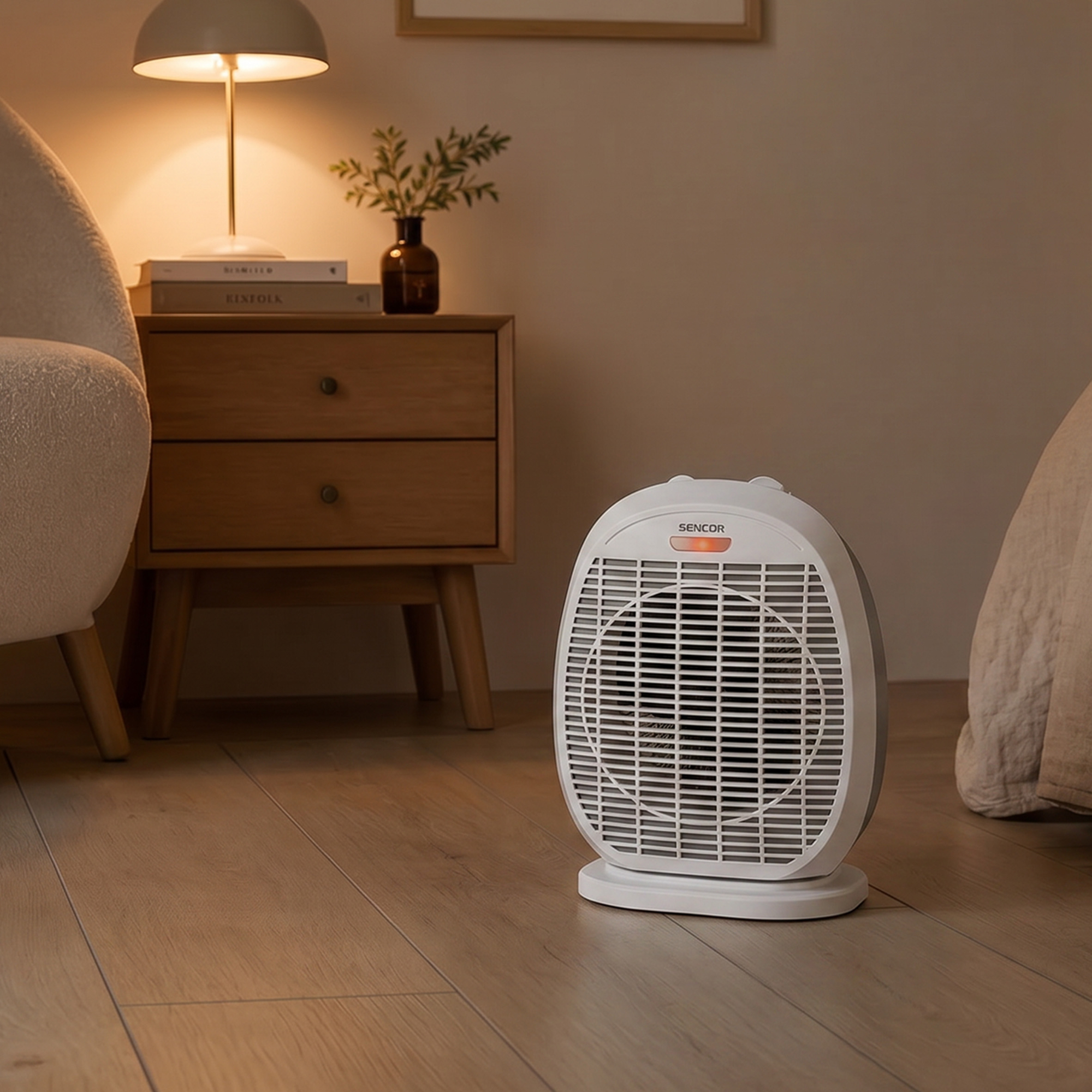 Sencor biały termowentylator z funkcją oscylacji SFH 7057WH
